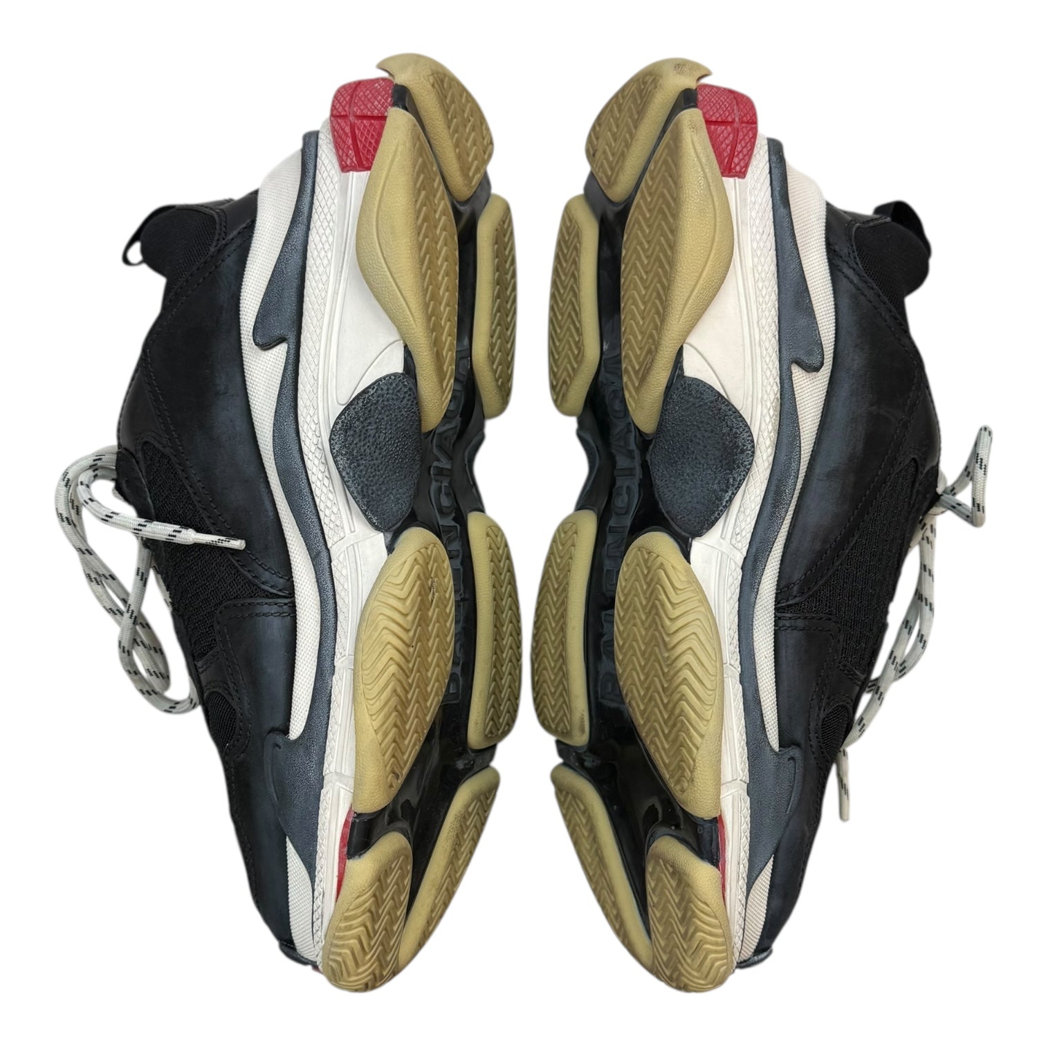 Balenciaga Triple S Black/White/Red (2018) (Used)