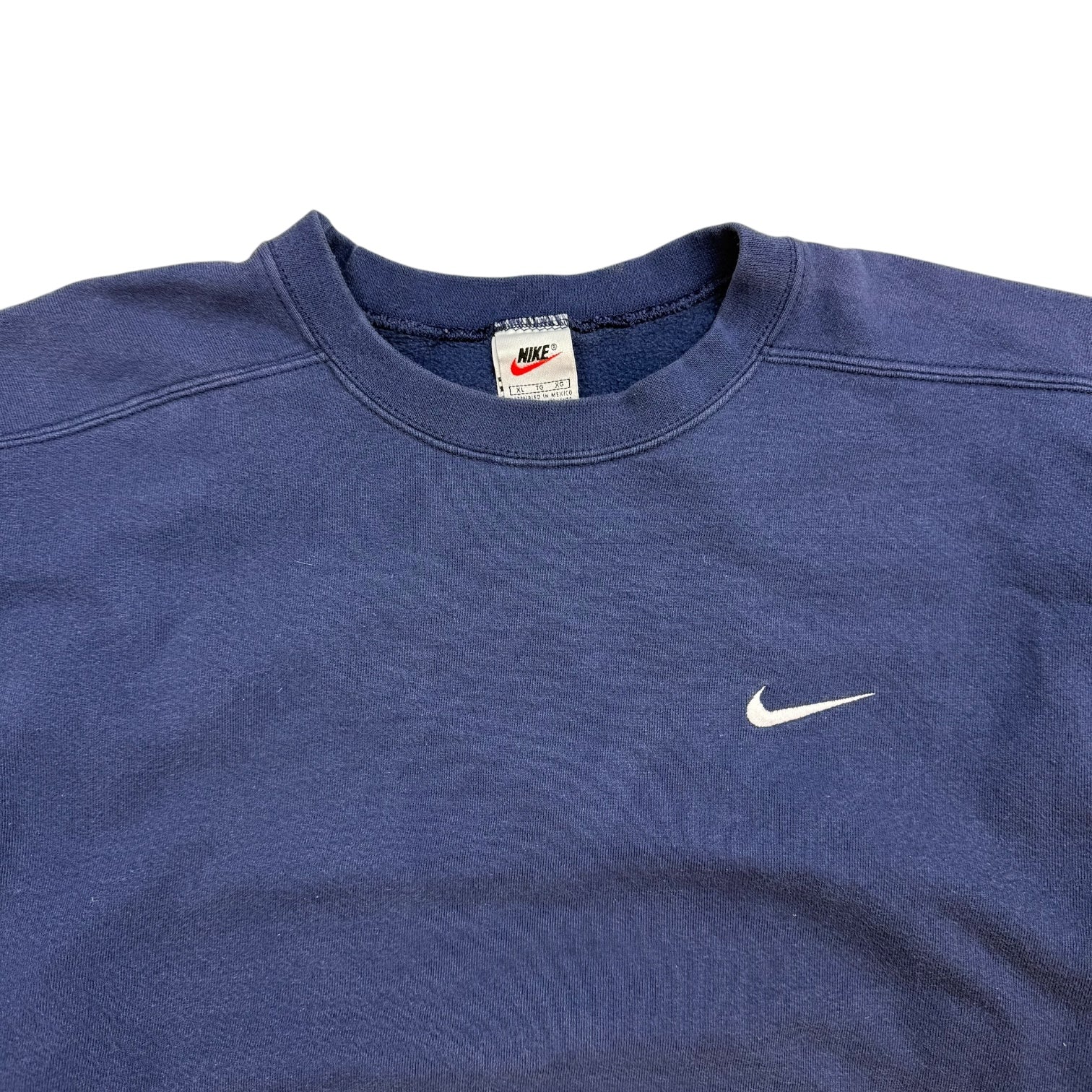 Vintage Nike Mini Swoosh Crewneck Blue