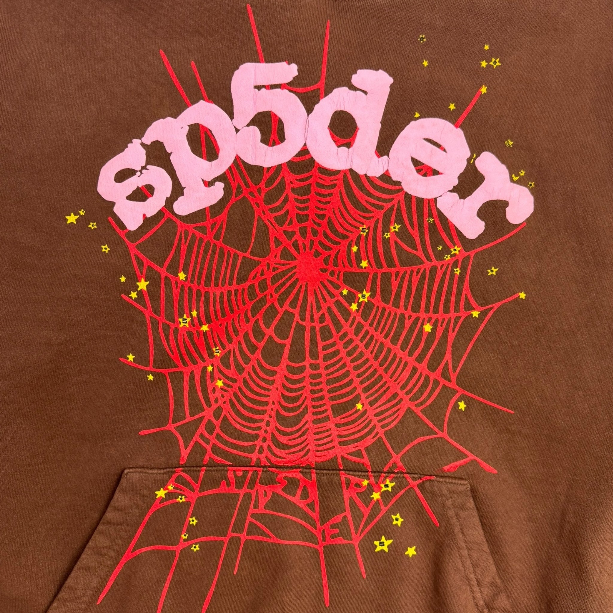 Sp5der Web Hoodie Brown