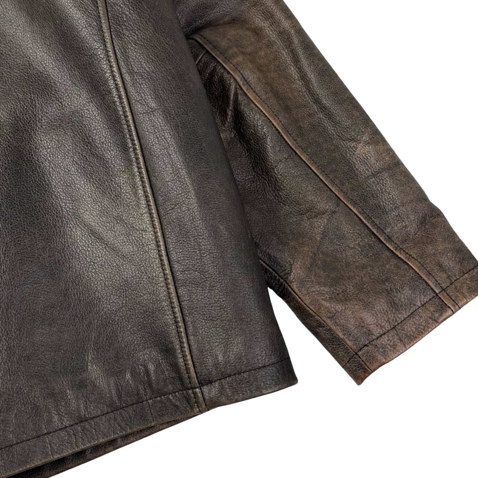 Vintage Boutique Of Leathers Harrington Jacket Patinated Nutmeg