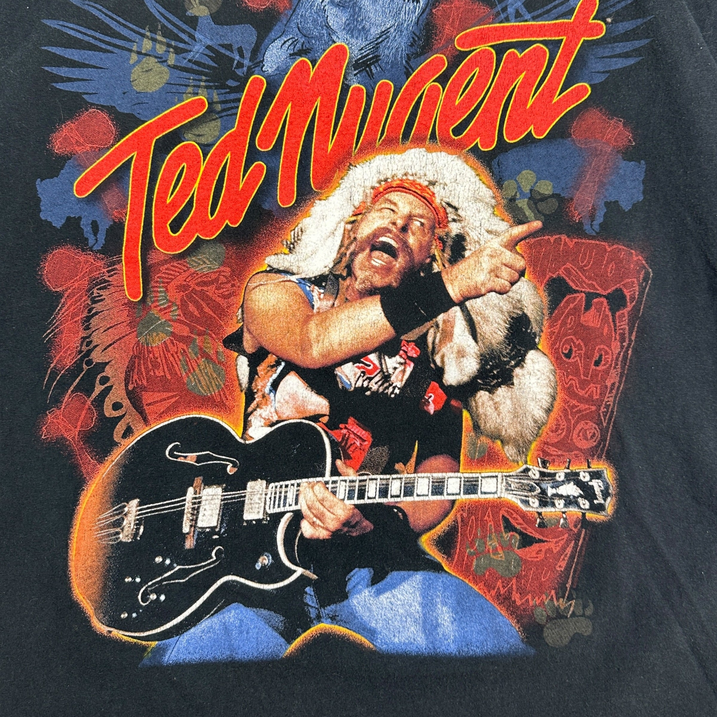 2000 Ted Nugent "Kiss My Ass" Tour Tee Black