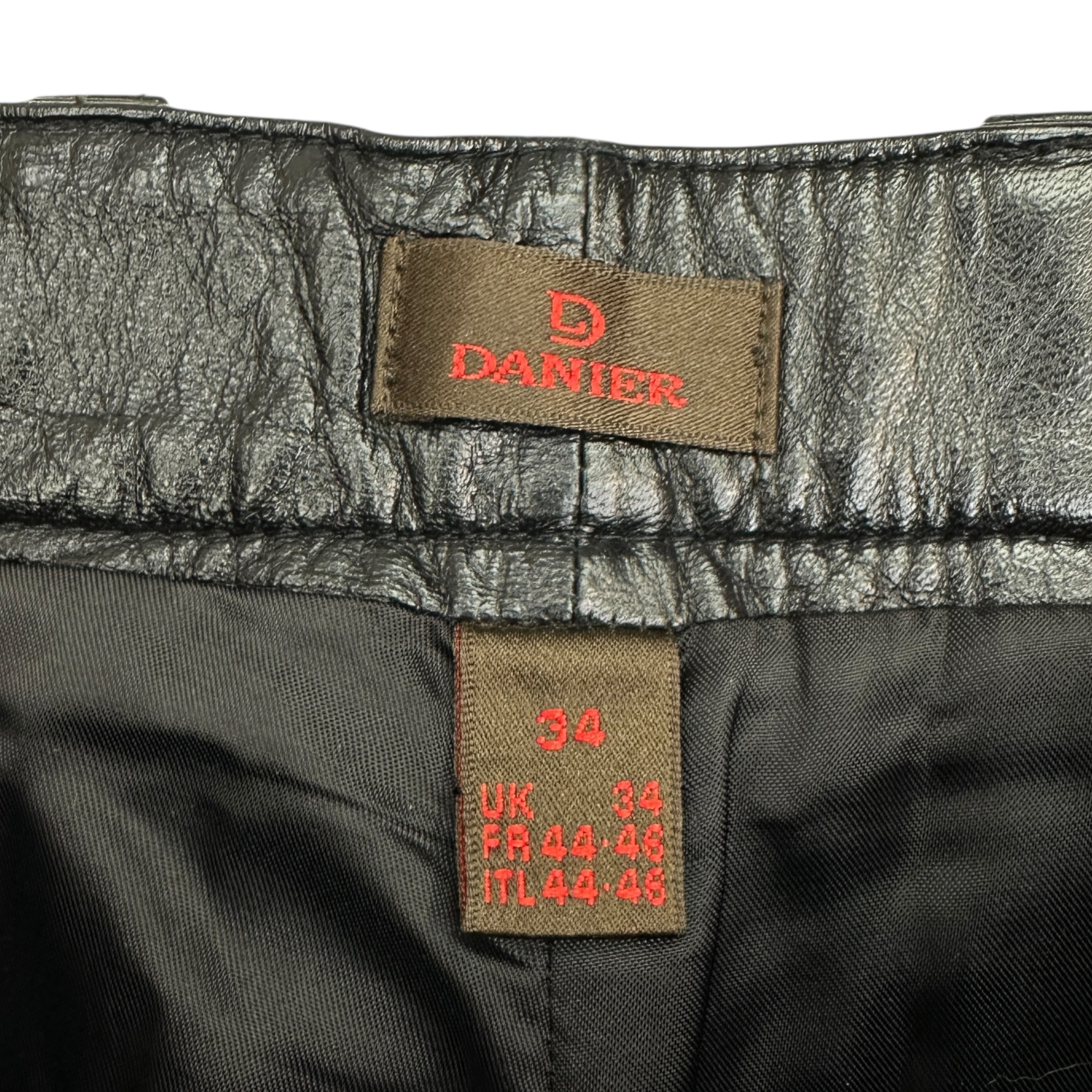 Vintage Danier Leather Pants Black