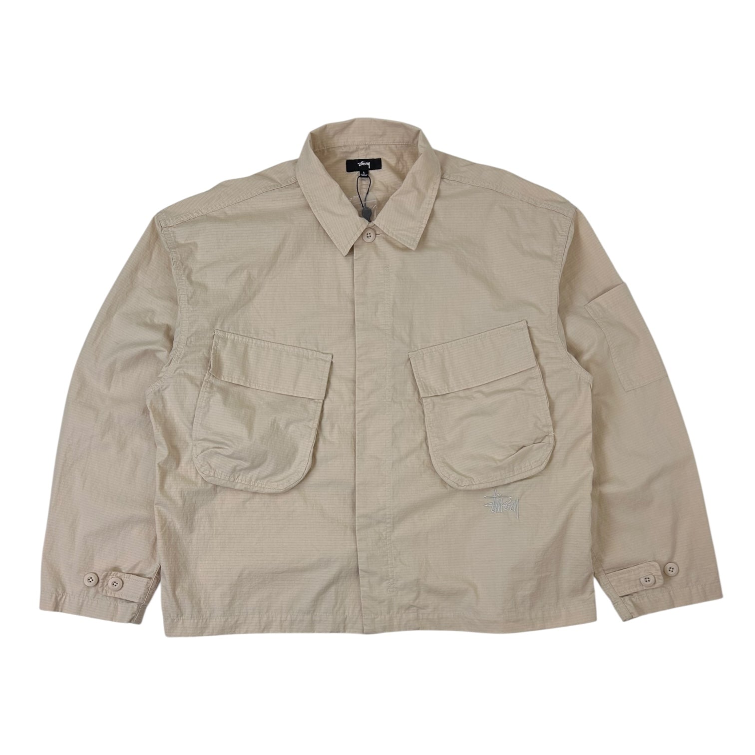 Stussy Military LS Overshirt Cream