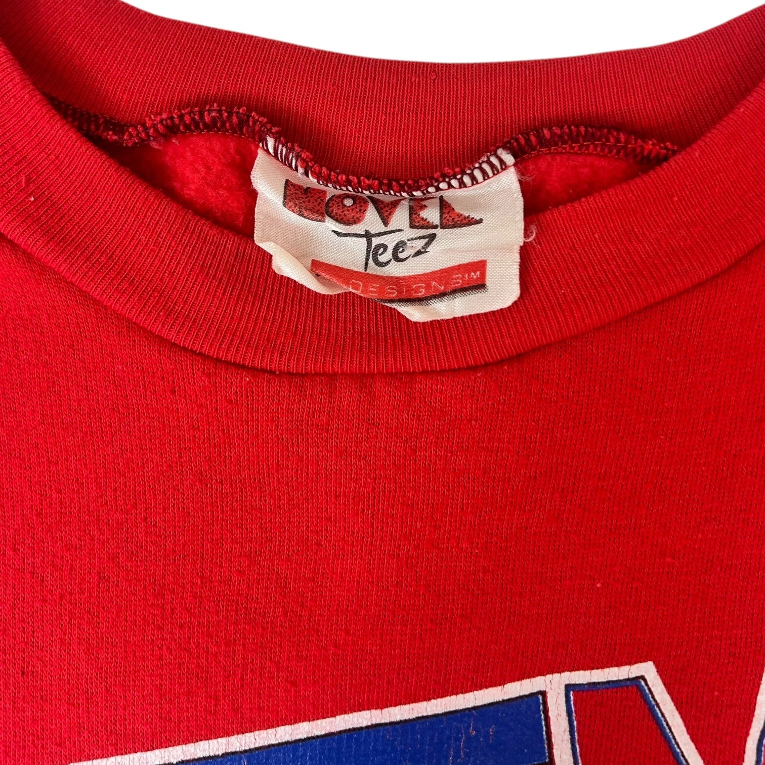 1991 Montreal Canadiens Taz Crewneck Sweater Red