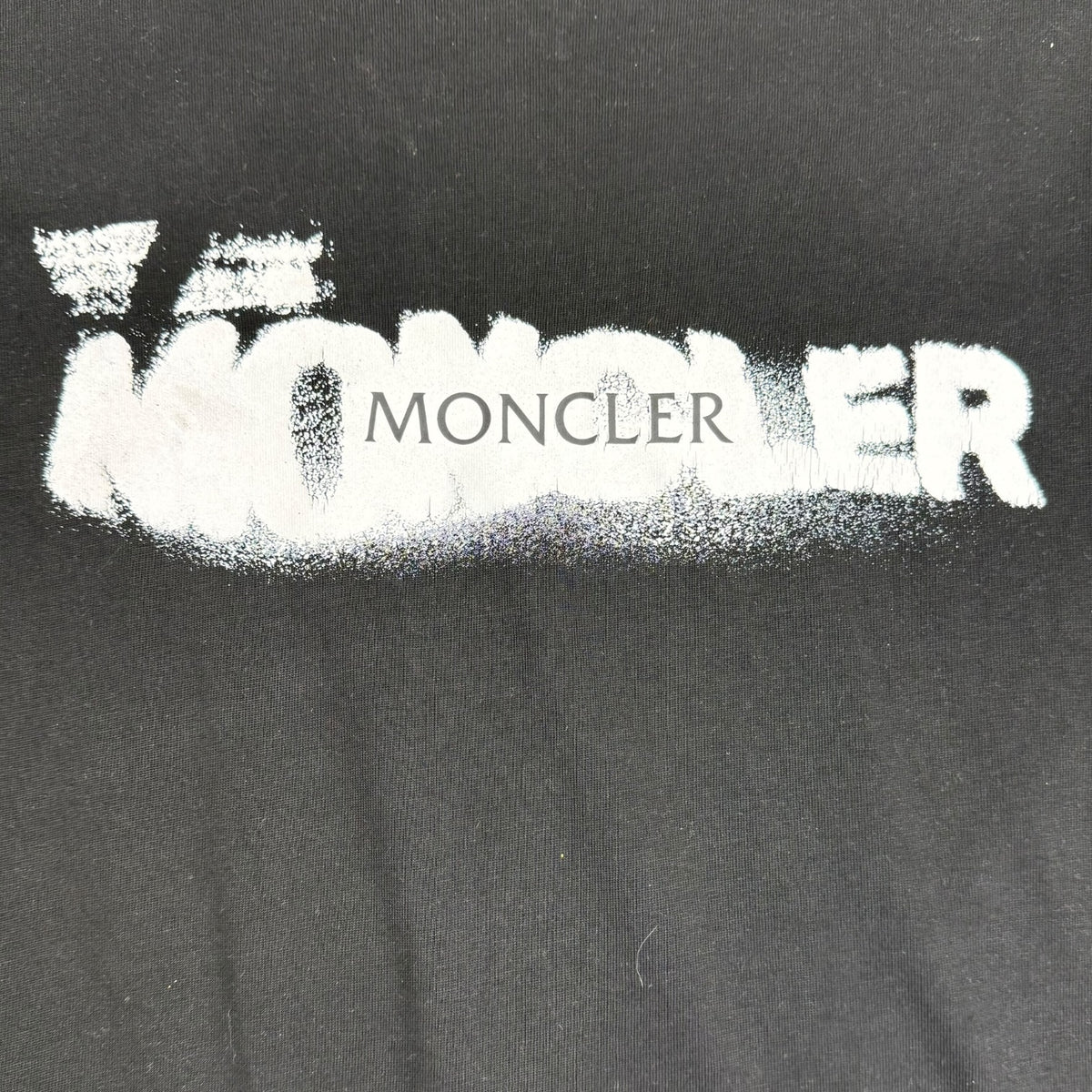 Moncler Spray Print Tee Black