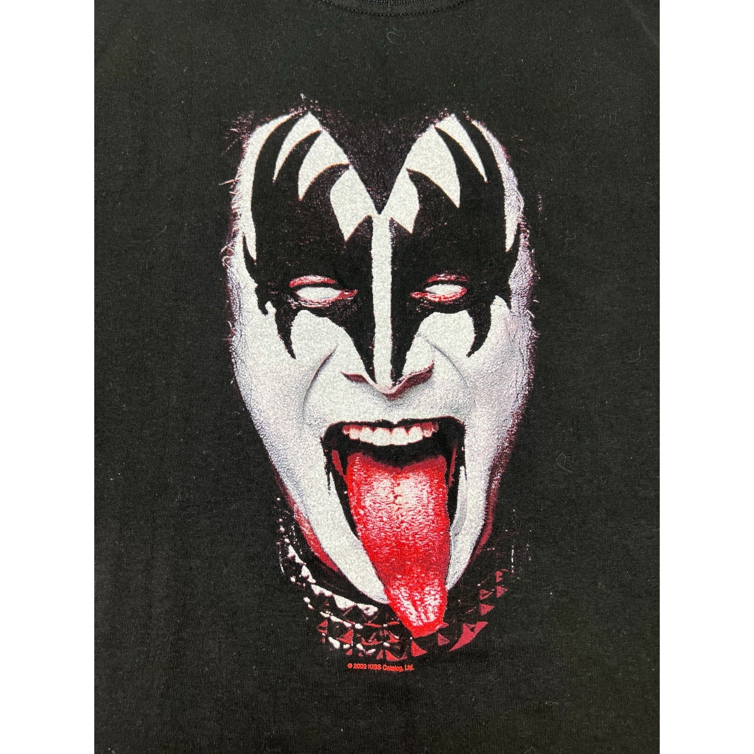 Vintage 2002 Kiss Gene Simmons Face T-Shirt Black