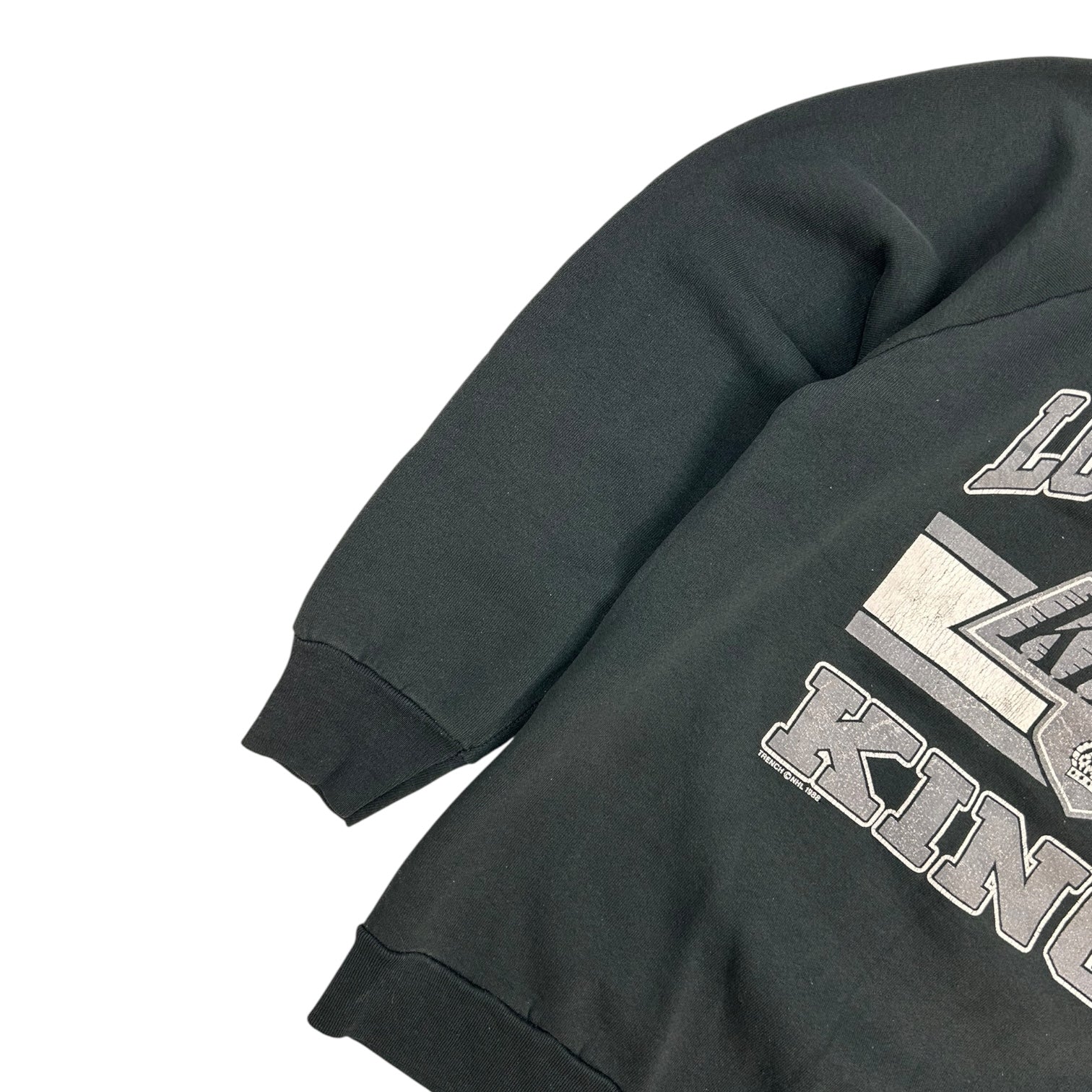 Vintage 1988 Los Angeles Kings Wayne Gretzky Crewneck Black