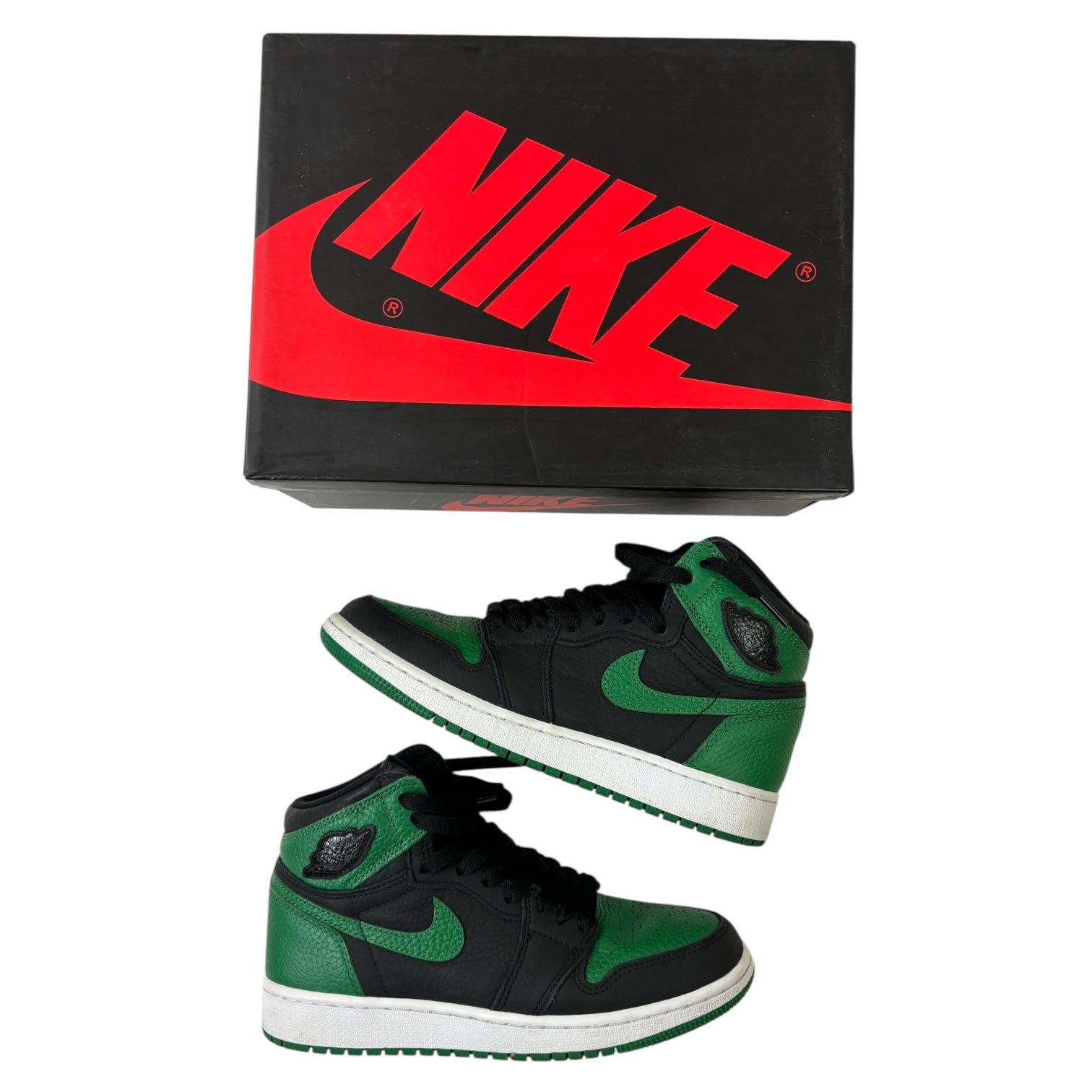 Jordan 1 Retro High Pine Green Black (GS) (Used)