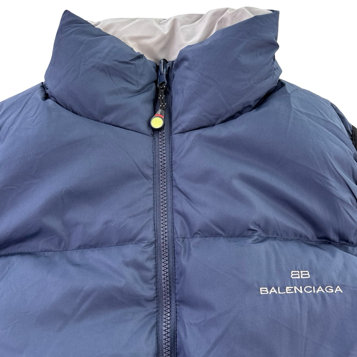 Vintage Balenciaga Sports Down Reversible Vest Navy/Grey