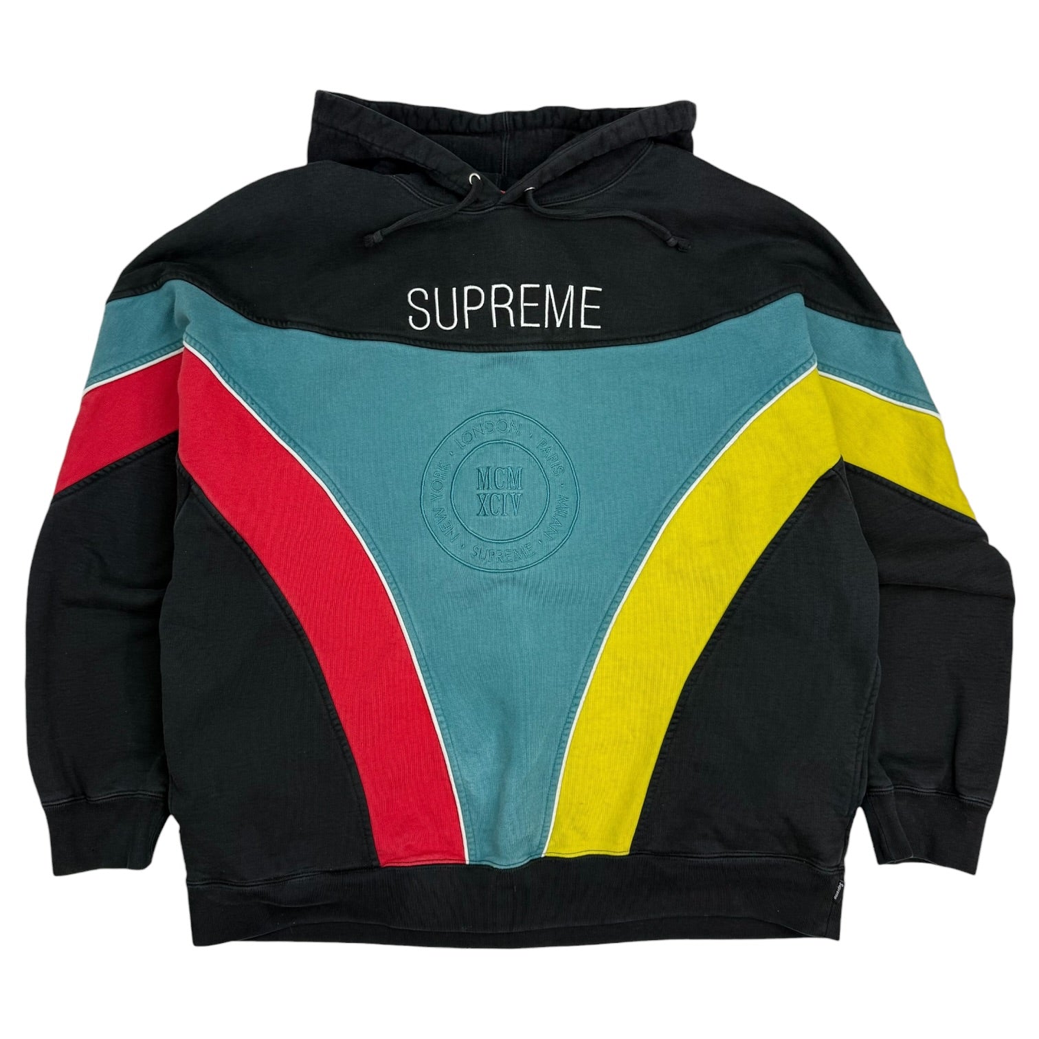 Supreme Milan Hoodie Black/Multicolour