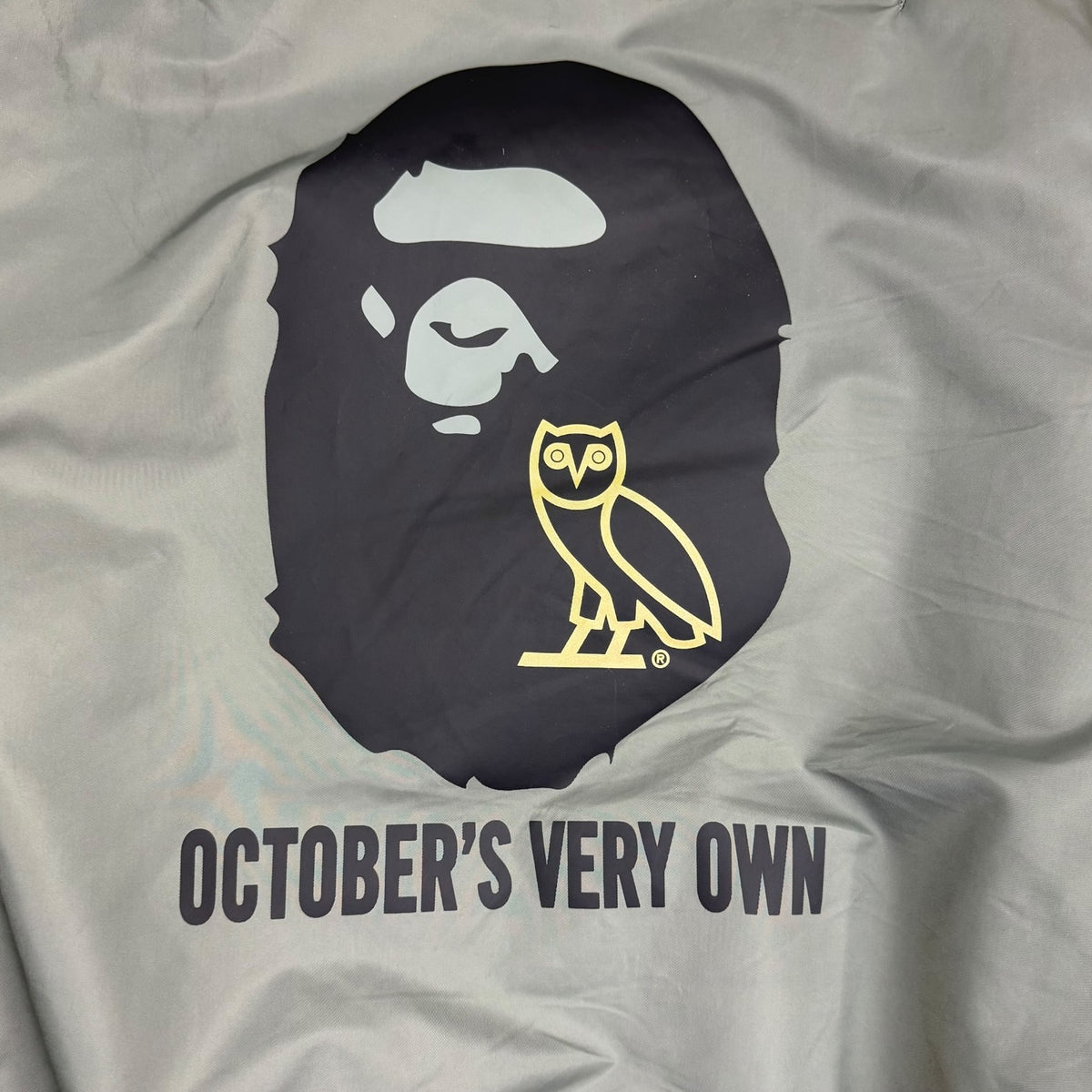 BAPE x OVO Loose Fit MA-1 Jacket Olive Drab