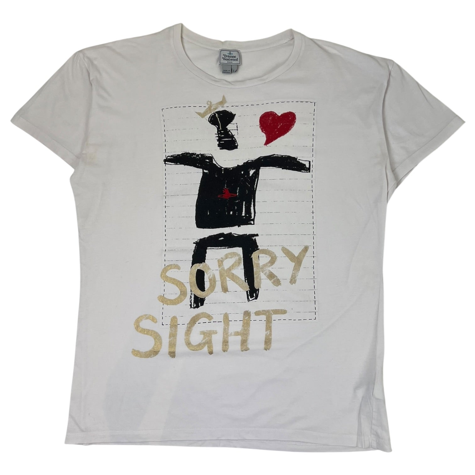 Vivienne Westwood MAN “Sorry Sight” T-Shirt White