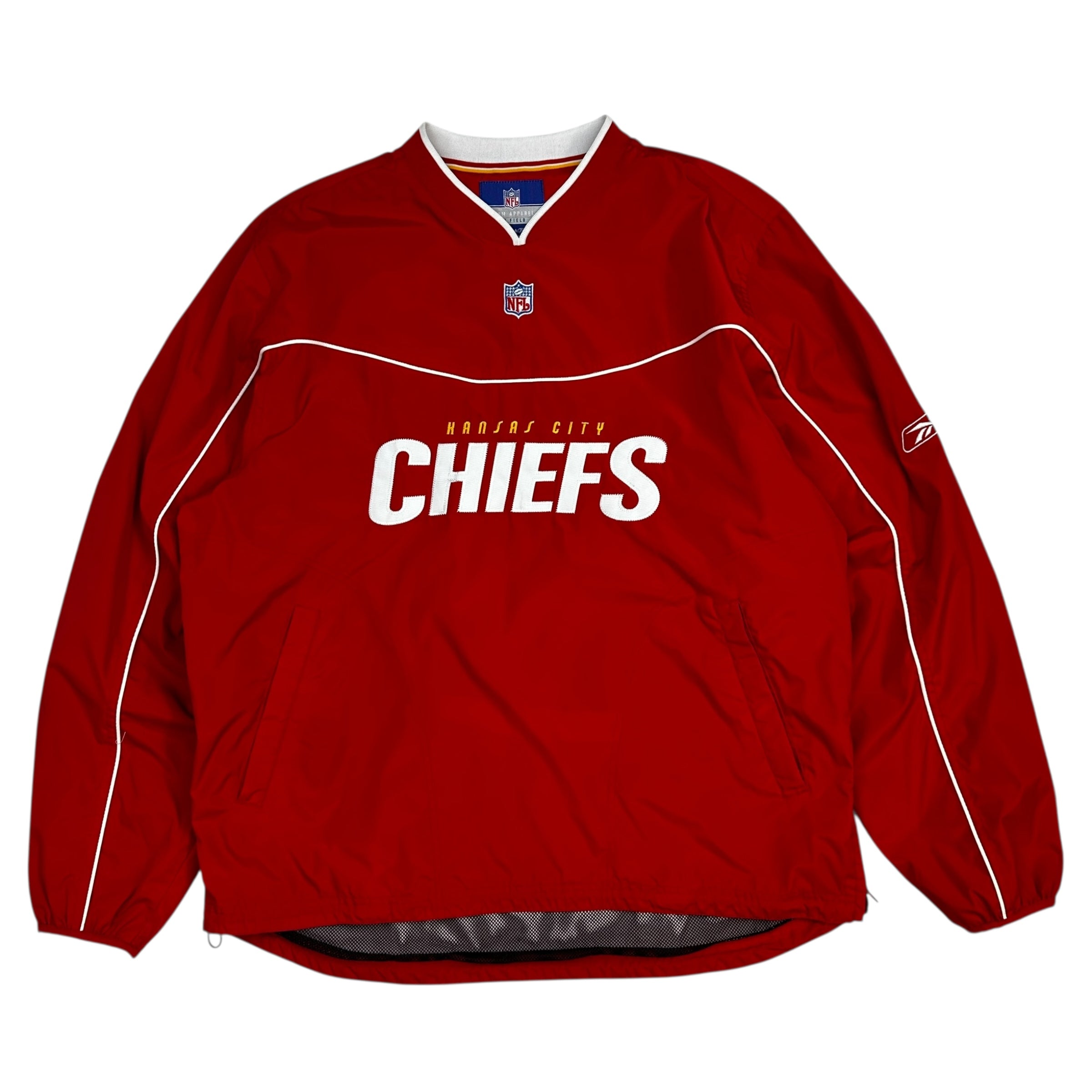 Vintage Reebok Kansas City Chiefs Pullover Windbreaker Red