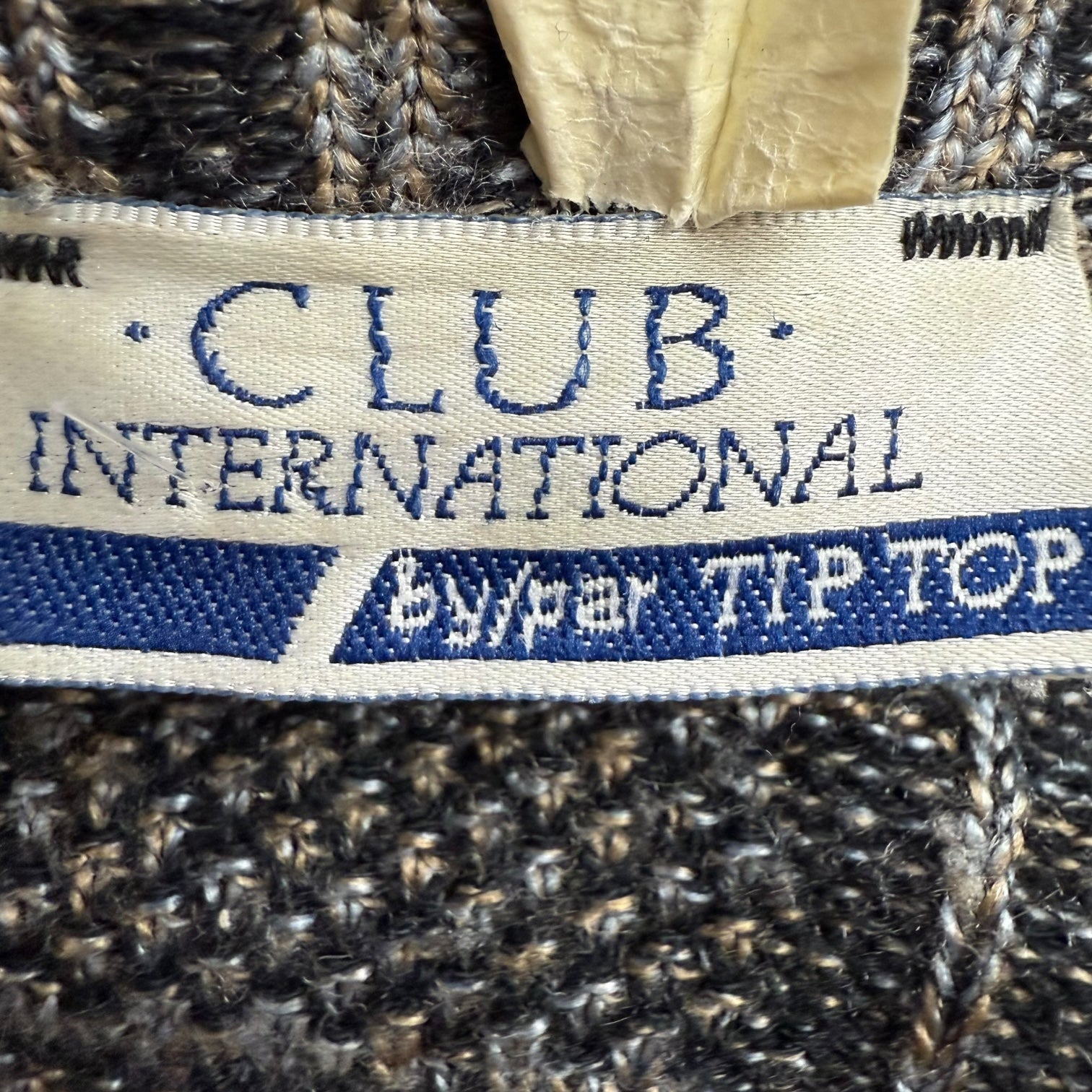 Vintage Club International Knit Cardigan Grey/Black