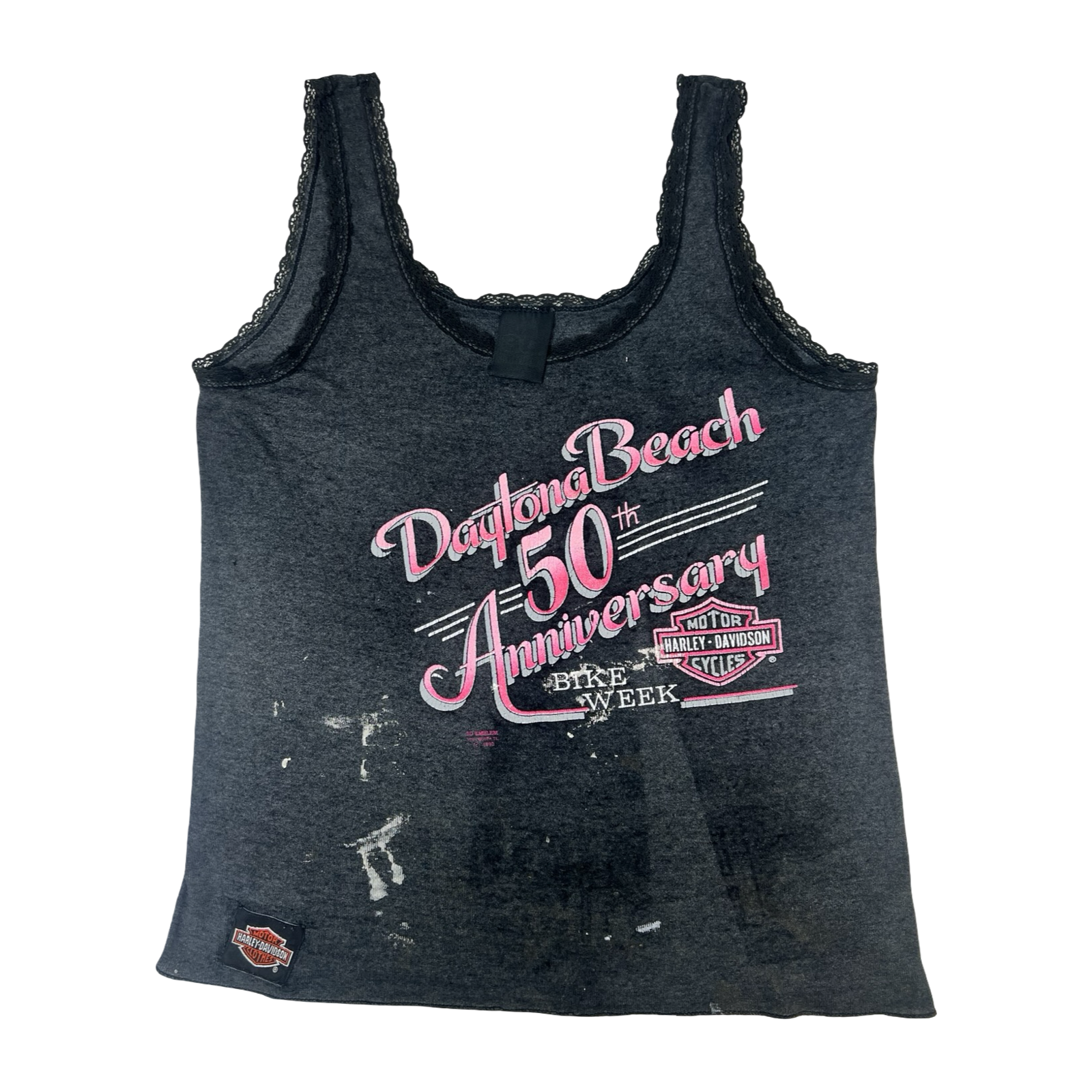 (W) Vintage Harley-Davidson Daytona Beach 50th Anniversary Tank Top
