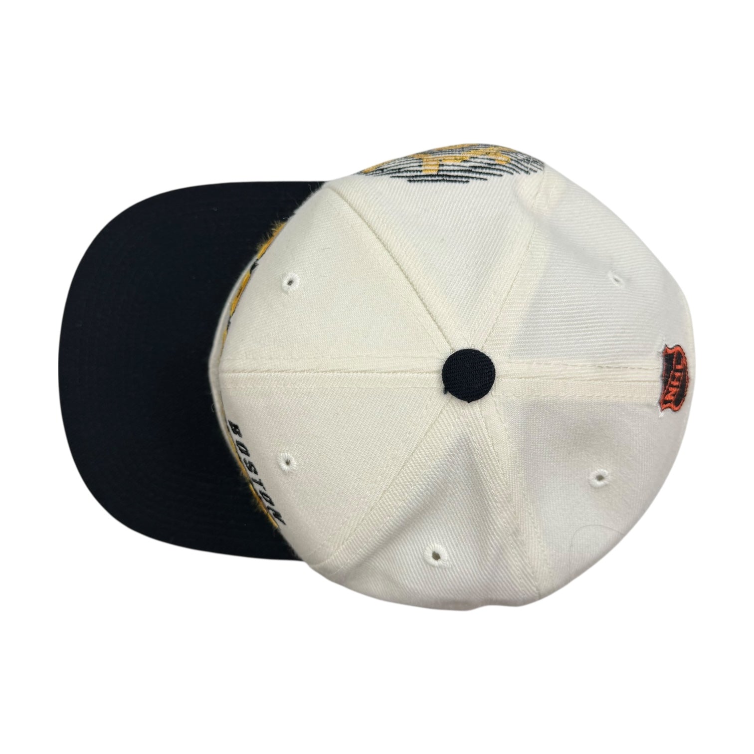 Vintage Sport Specialties Boston Bruins Laser SnapBack Hat White/Black