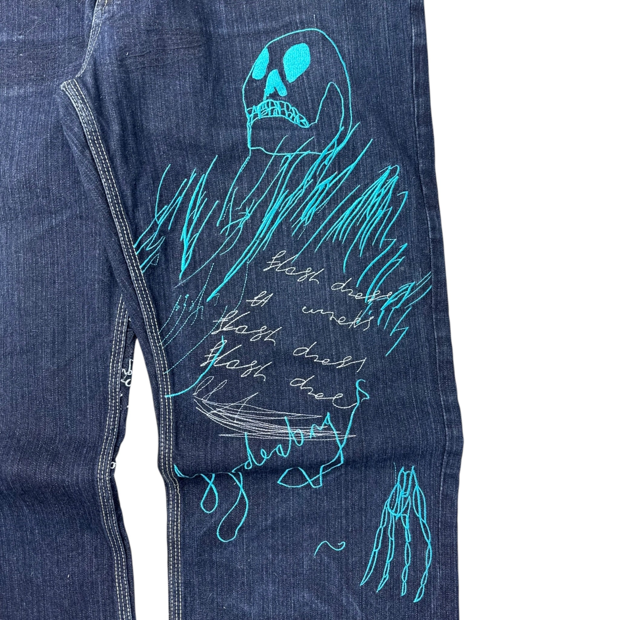 Vintage Y2K Artful Dodger Embroidered Denim