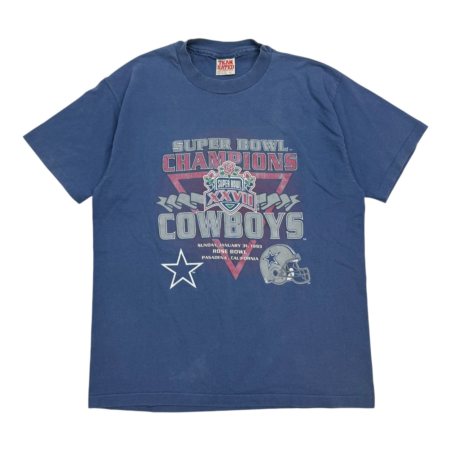 1993 Dallas Cowboys Super Bowl Champions Tee Navy Blue