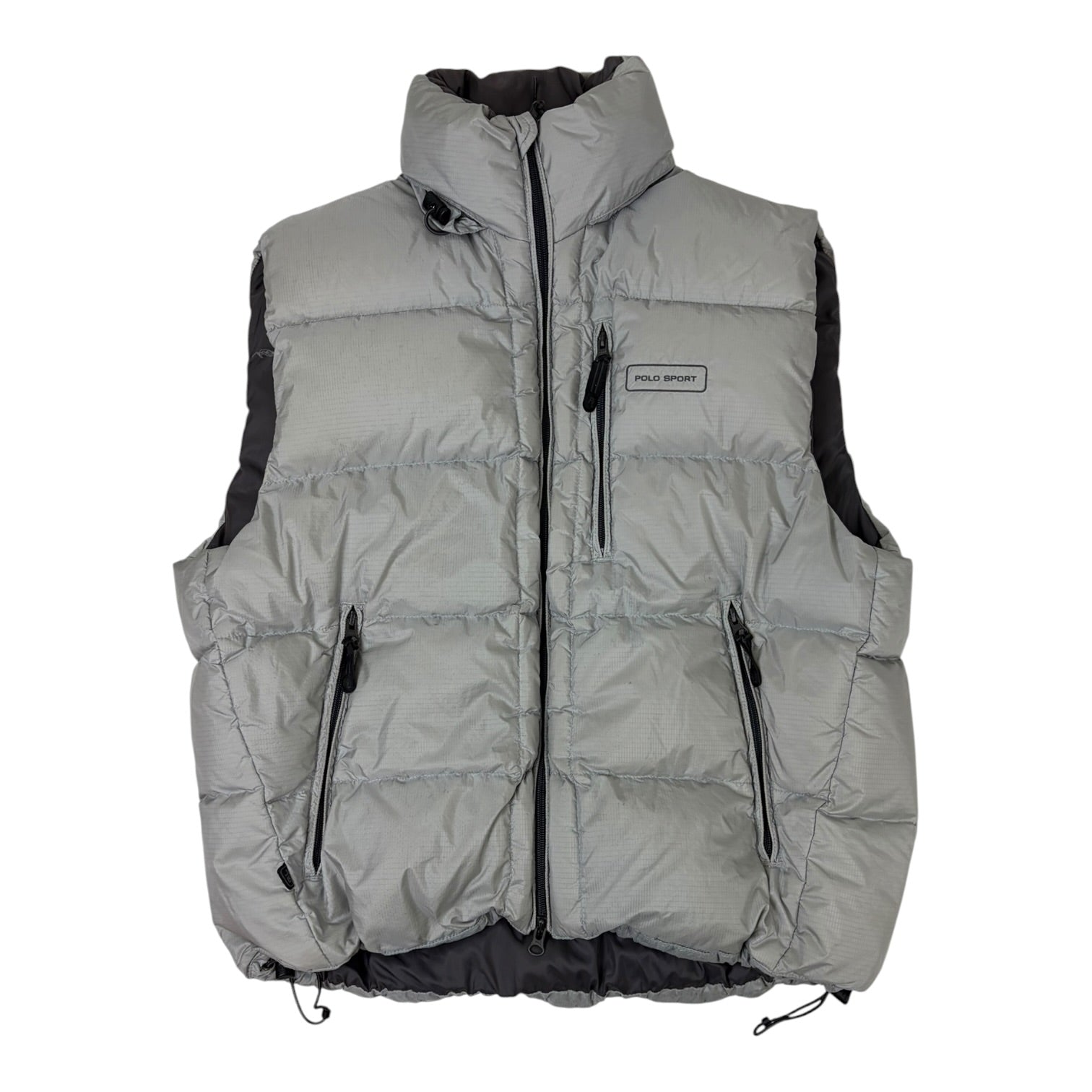Vintage Polo Sport By Ralph Lauren Puffer Vest Grey