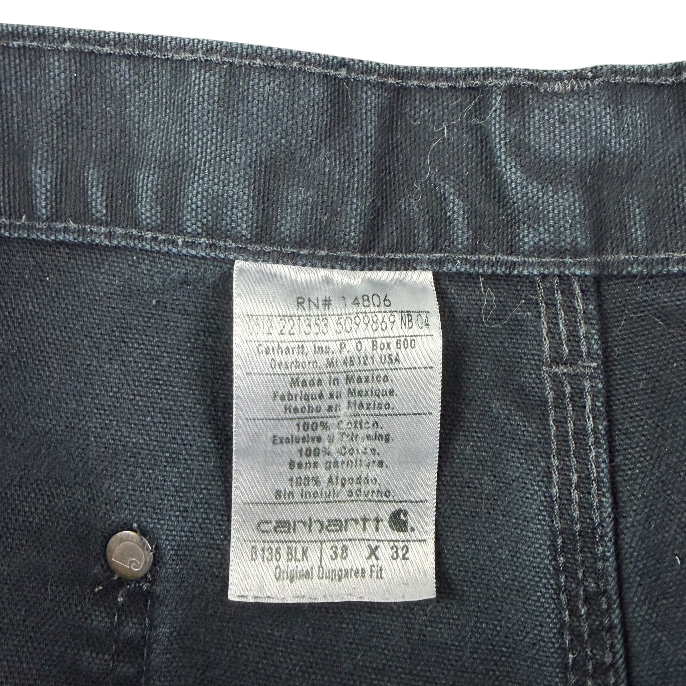 Vintage Carhartt Double Knee Pants Black