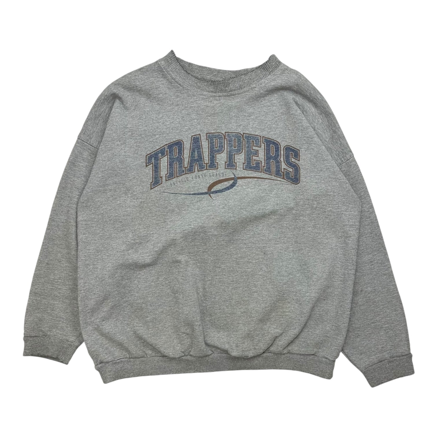 Vintage Edmonton Trappers Crewneck Grey