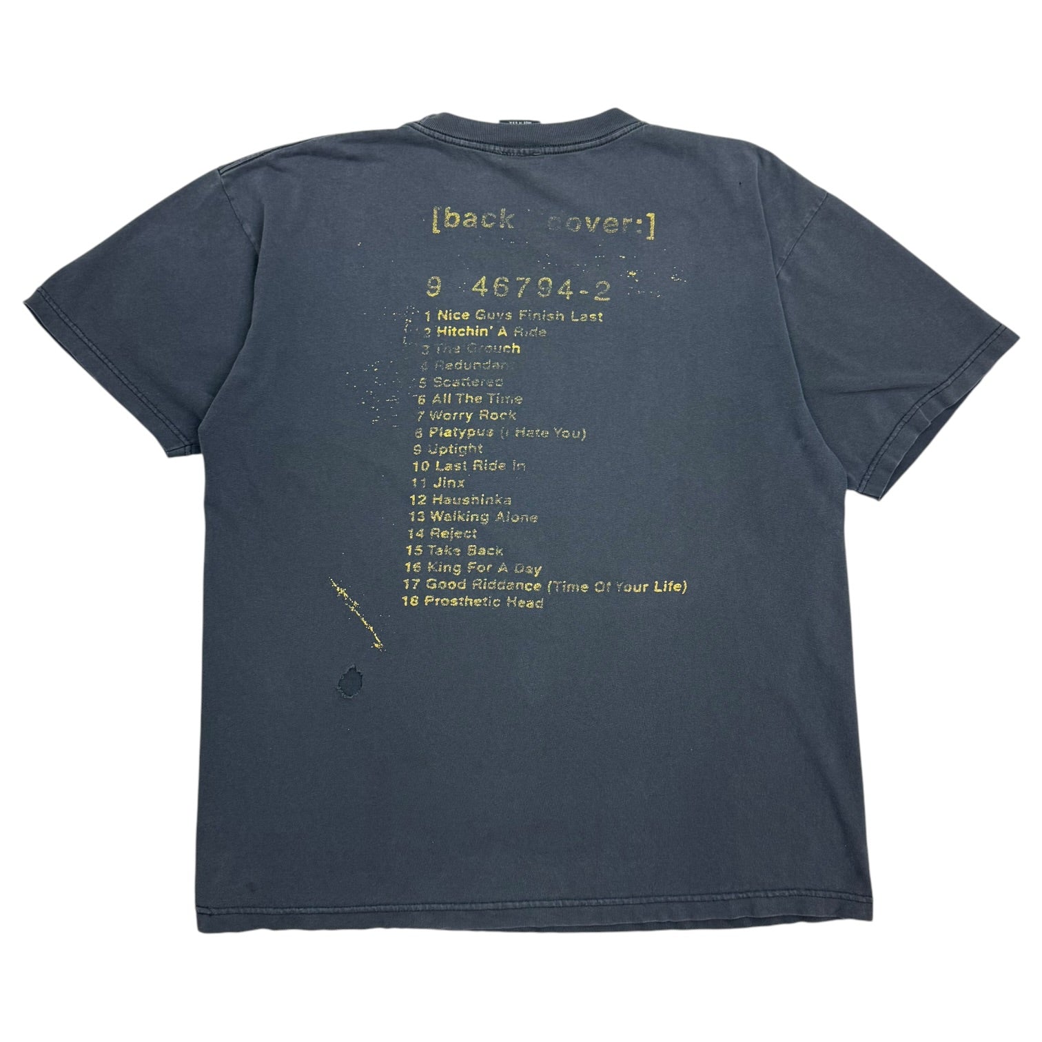 1997 Green Day Nimrod Album Cover Tee Faded Black
