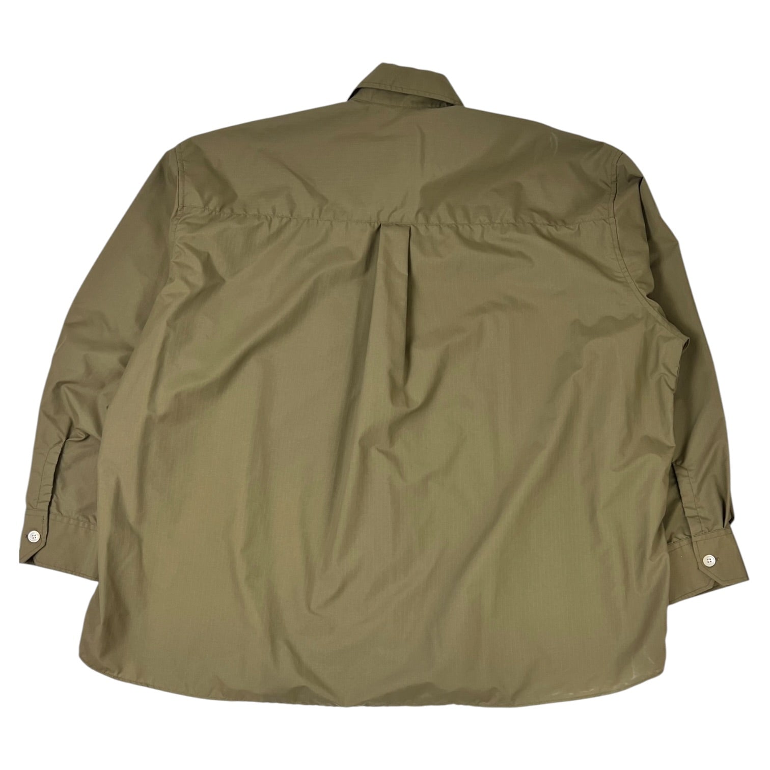 Stüssy x Our Legacy Work Shop Borrowed Shirt Olive Nylon Ripstop