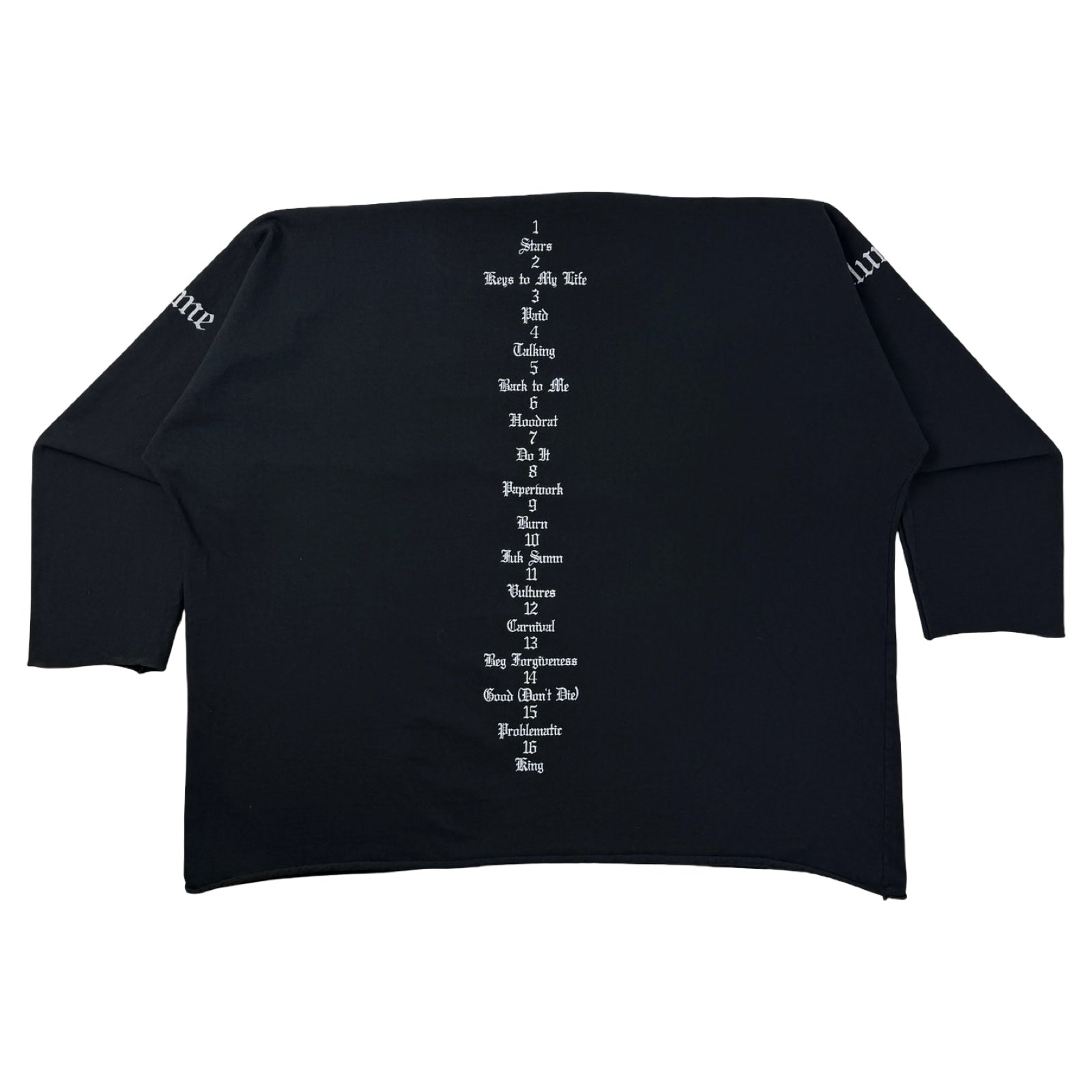 YZY Vultures Volume 1 Long T-Shirt Black