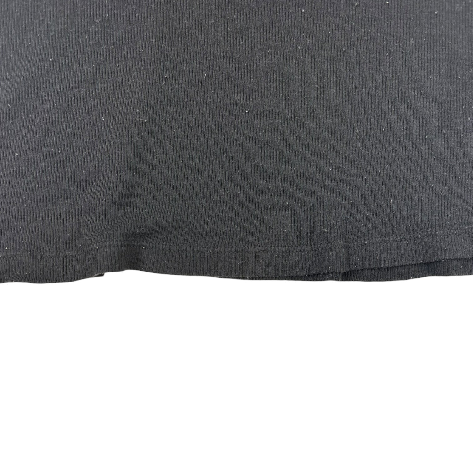 Helmut Lang Thin Rib Fitted T-Shirt Black