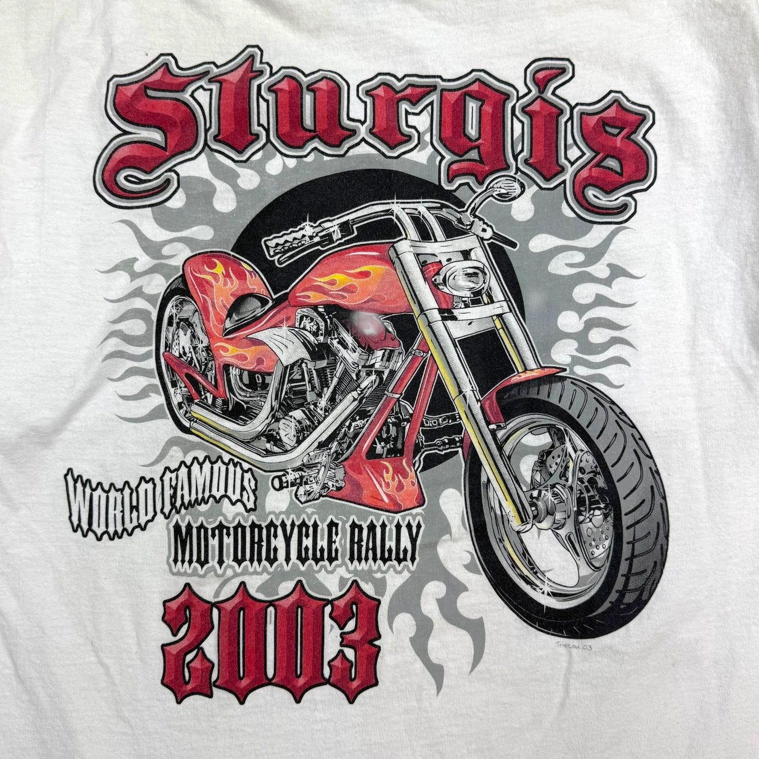 2003 Sturgis Bike Rally Tee White
