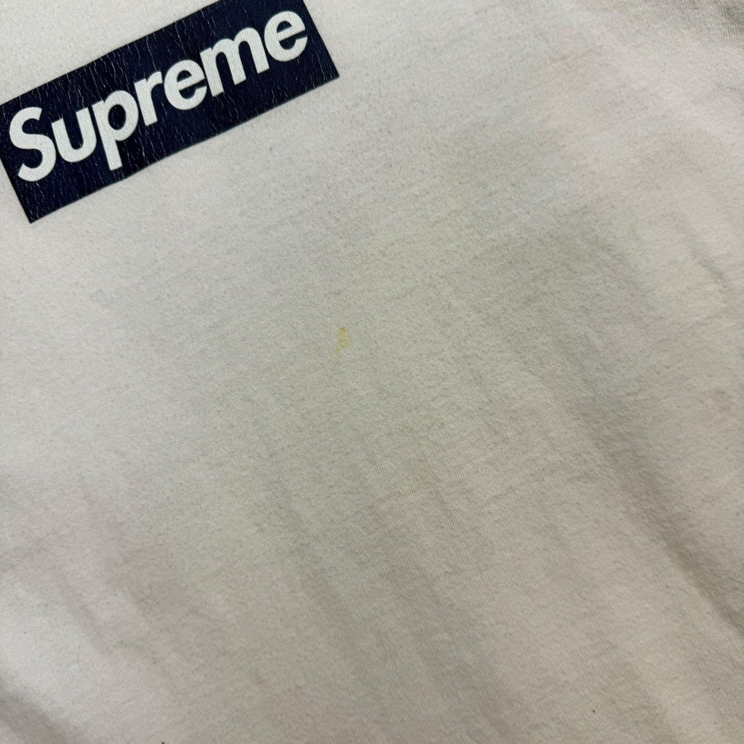 Supreme New York Yankees Box Logo Tee White