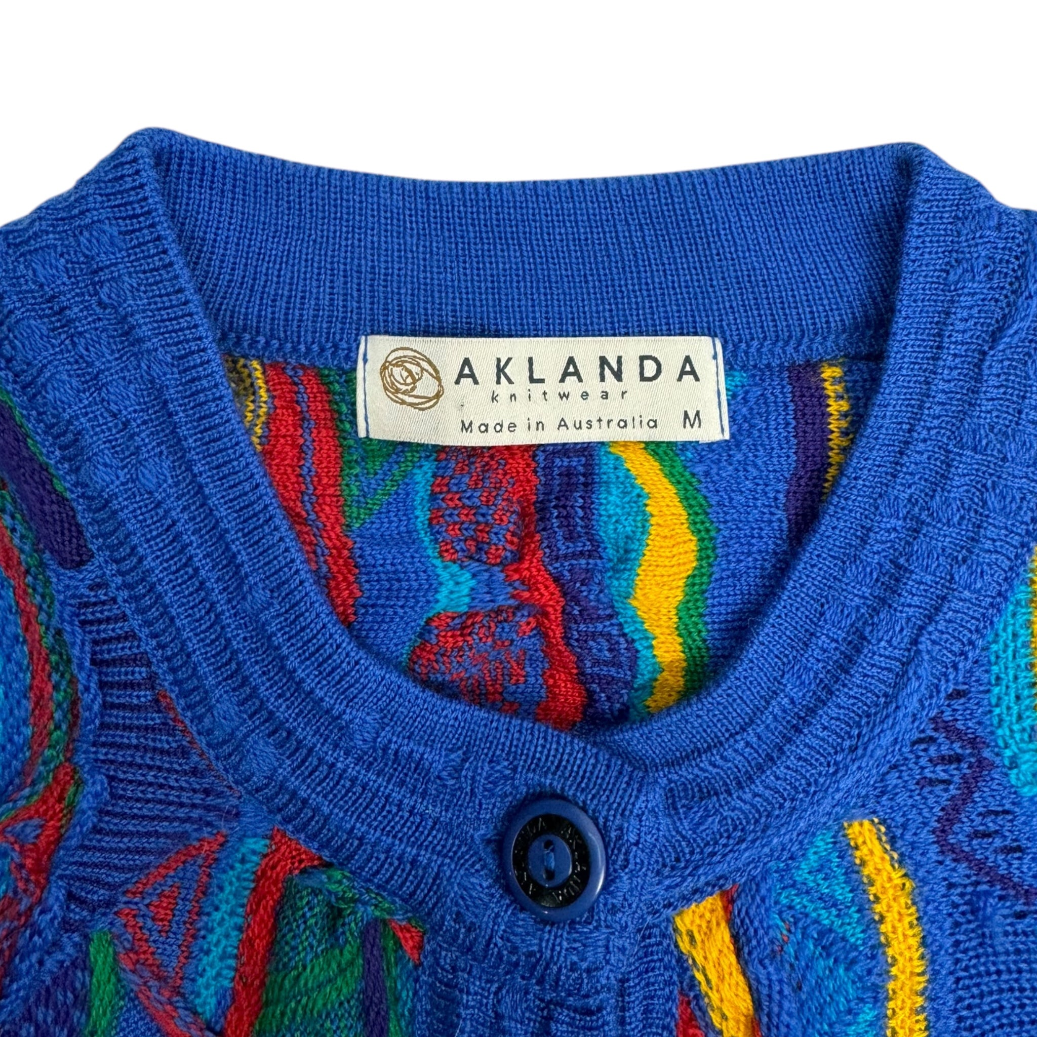 Vintage Aklanda Button Up 3D Knit