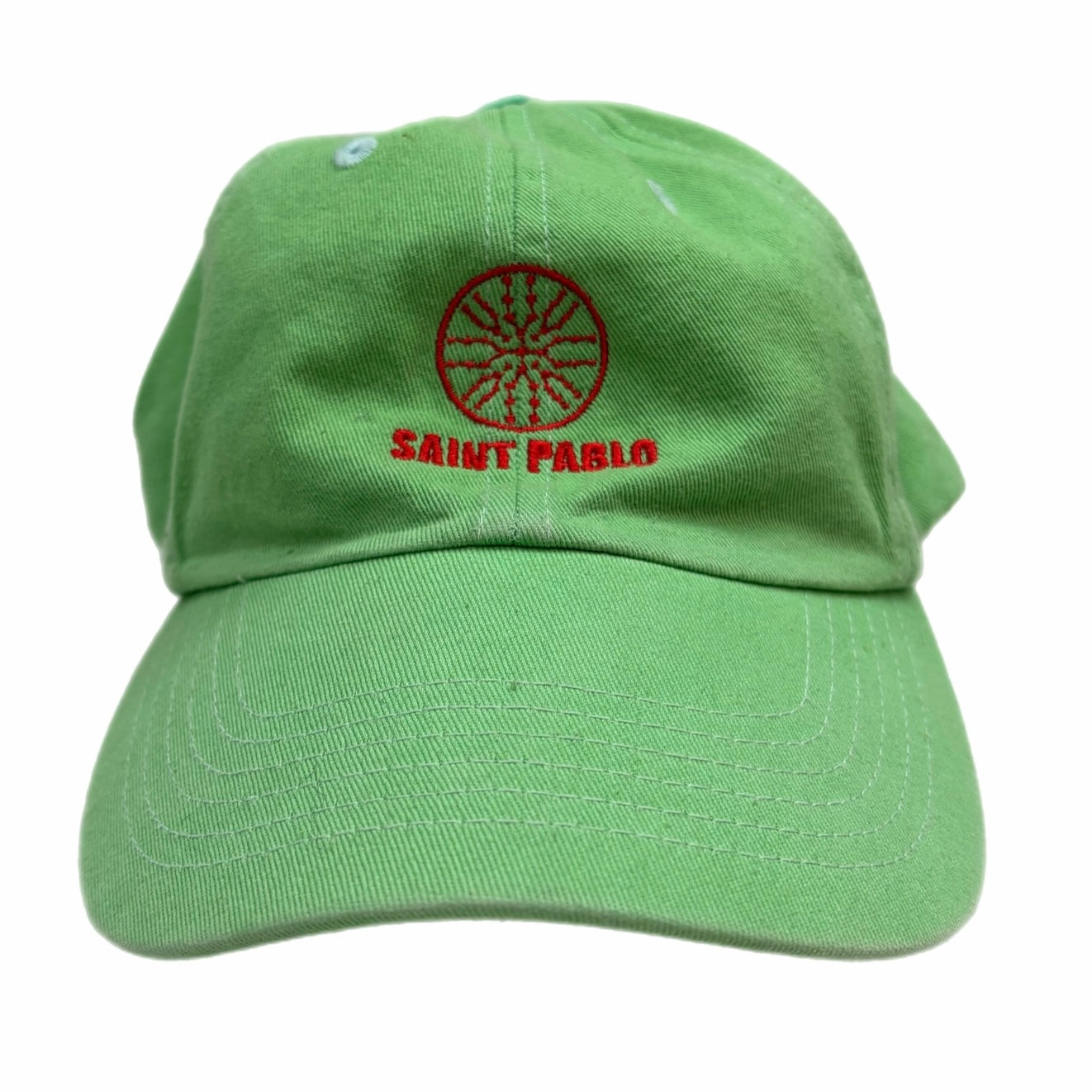 Kanye West Saint Pablo Dad Hat Mint Green/Red
