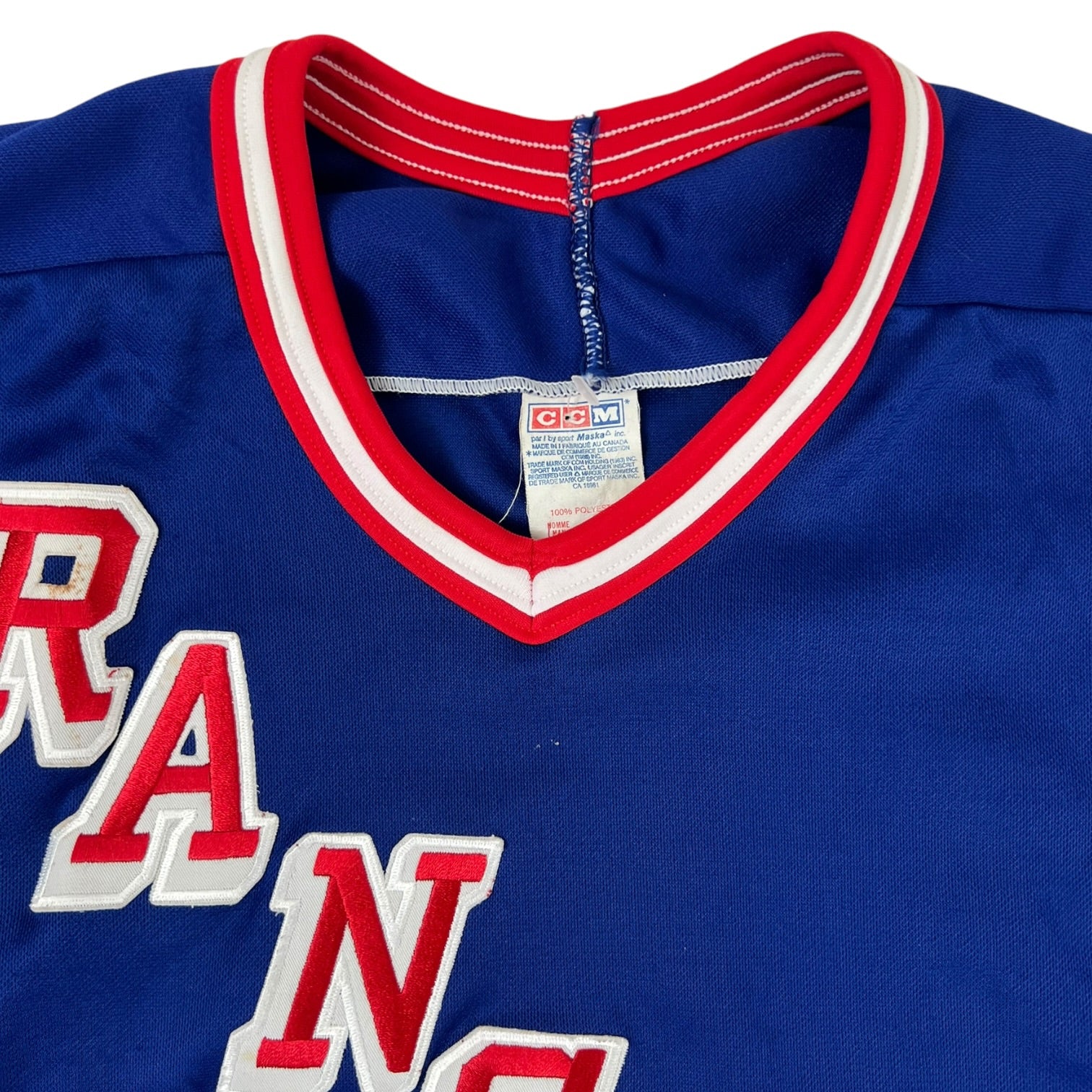 Vintage CCM New York Rangers Jersey Blue