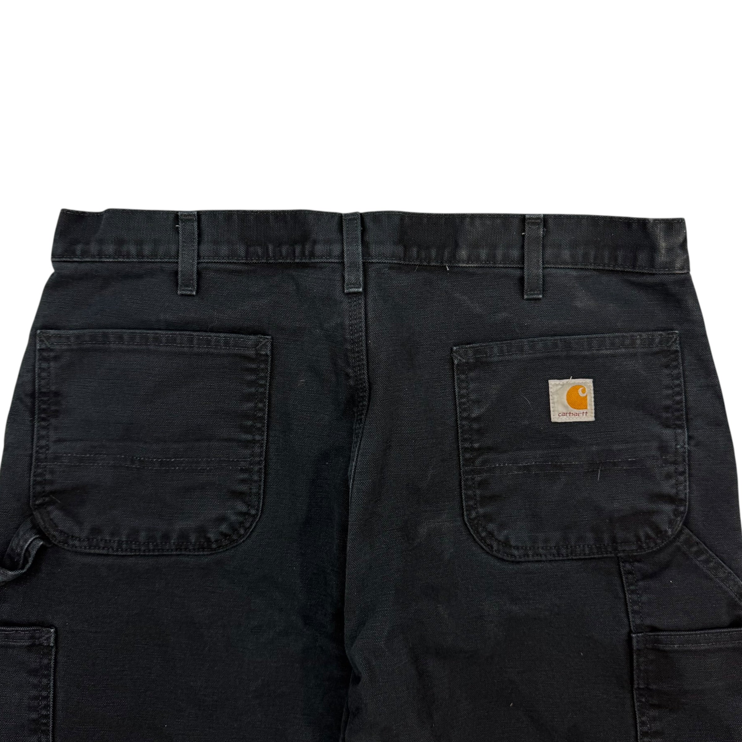 Vintage Carhartt Double Knee Blanket Lined Pants Black