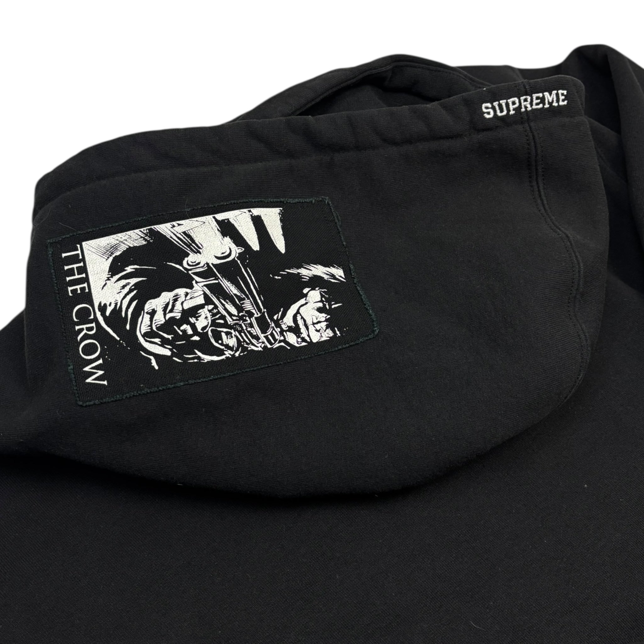 Supreme The Crow Zip Up Hooded Sweatshirt Black