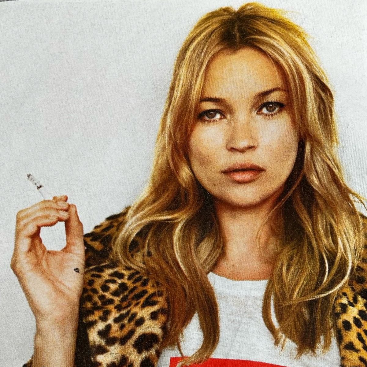 Supreme Kate Moss Photo T-Shirt Grey