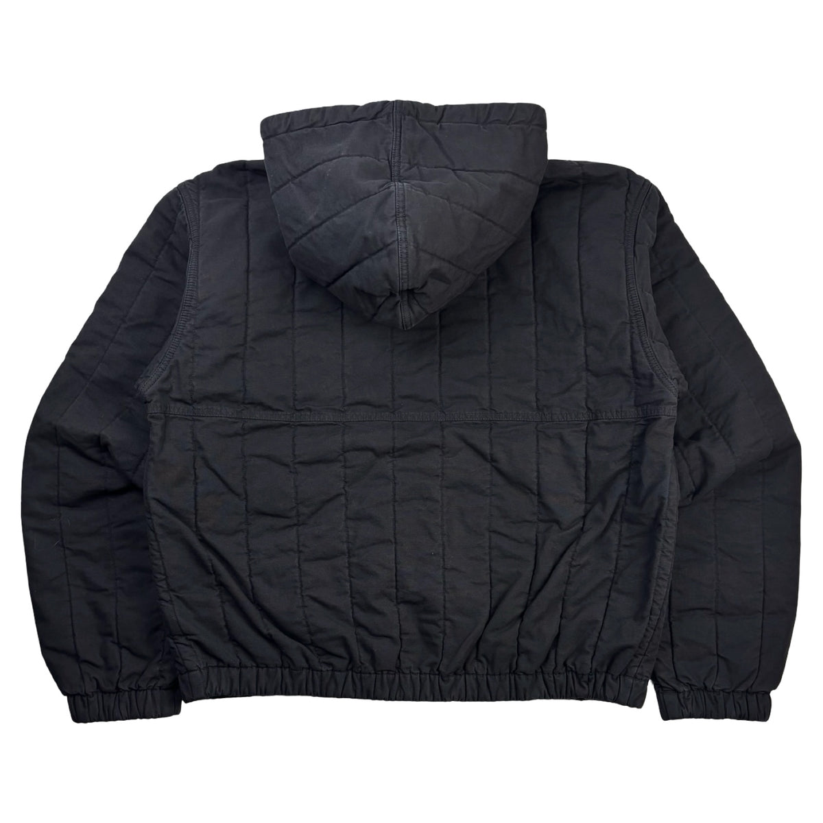 Stussy Workwear Quilted Canvas Jacket Black