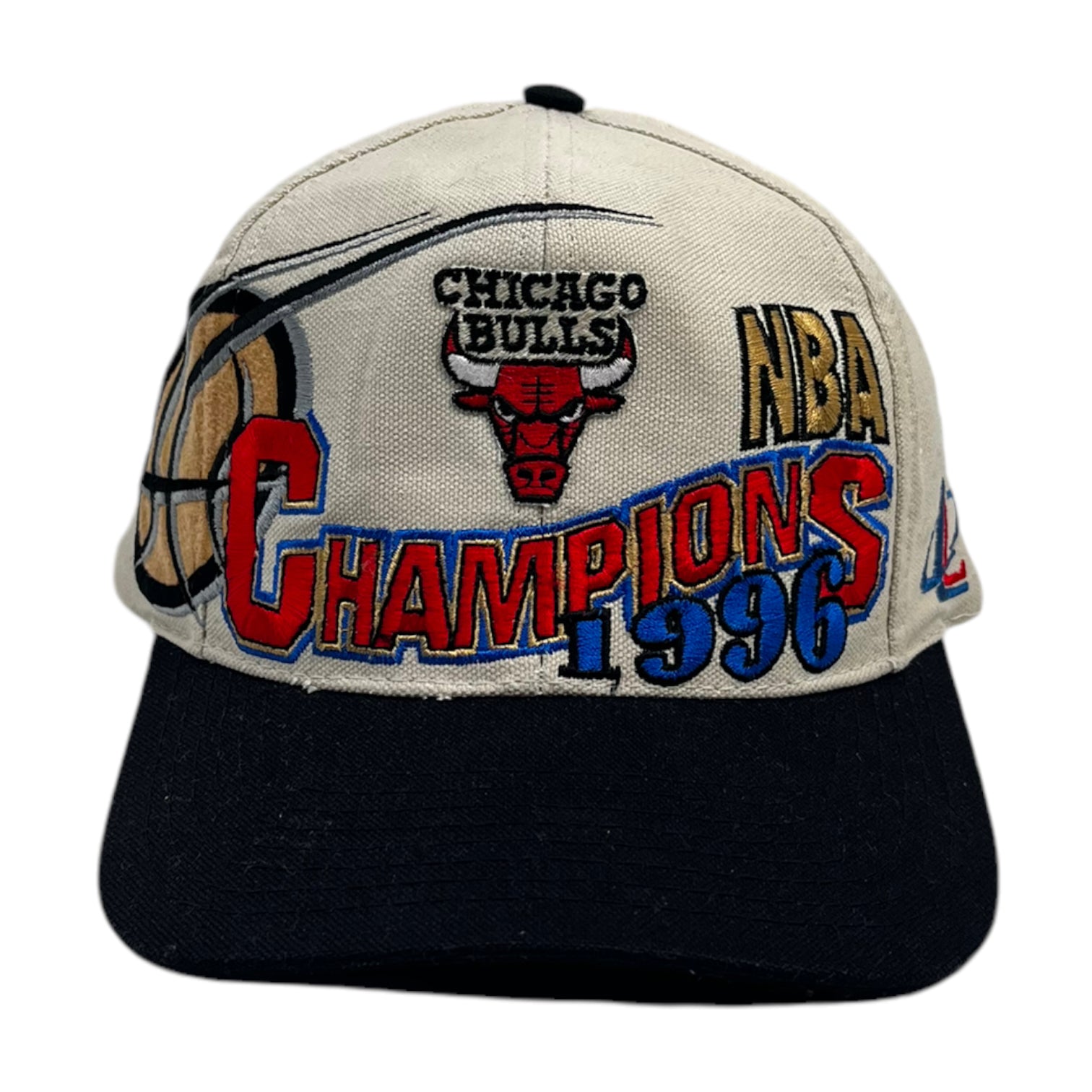 1996 Chicago Bulls NBA Champions Logo Athletic Hat