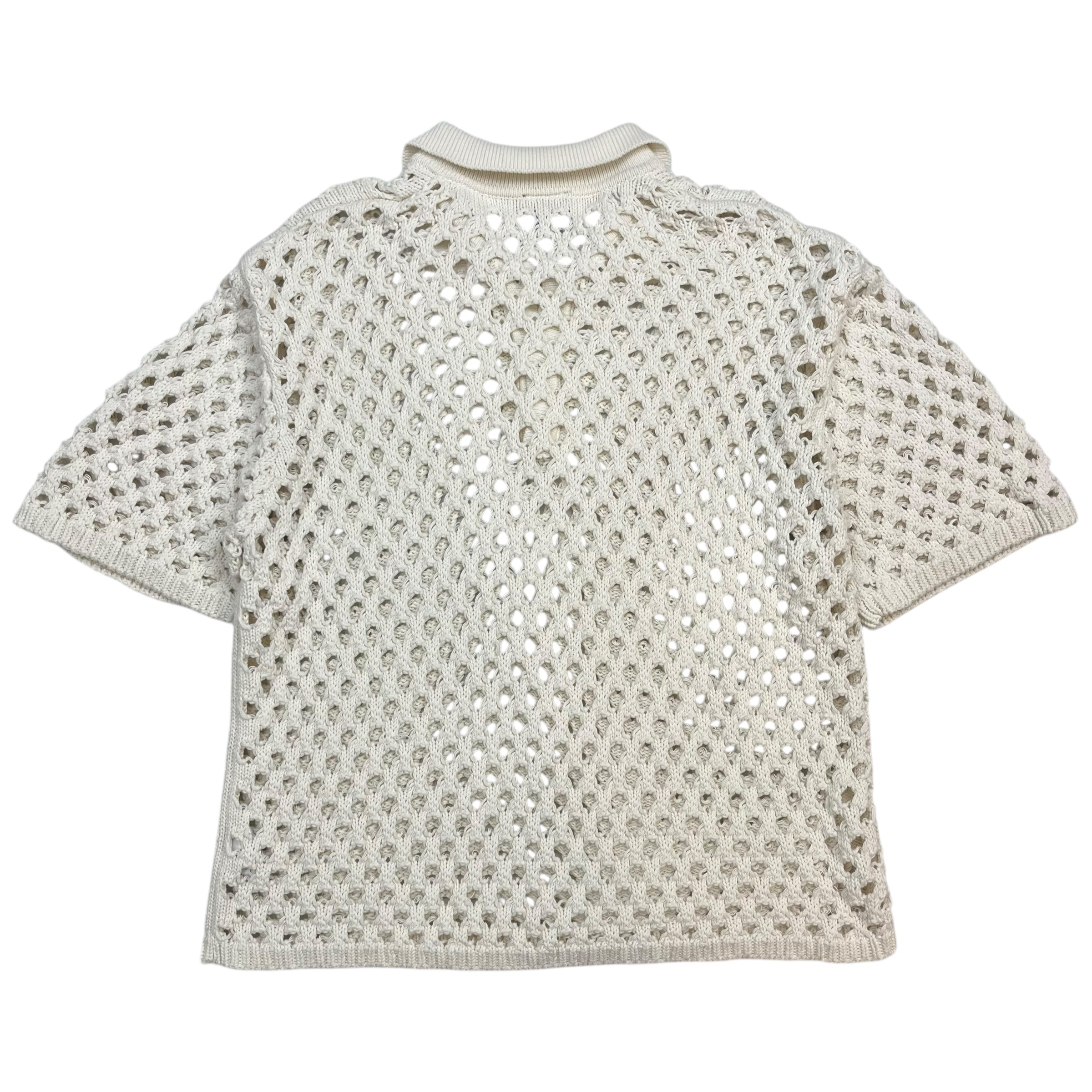 Stussy Mesh Polo Shirt White