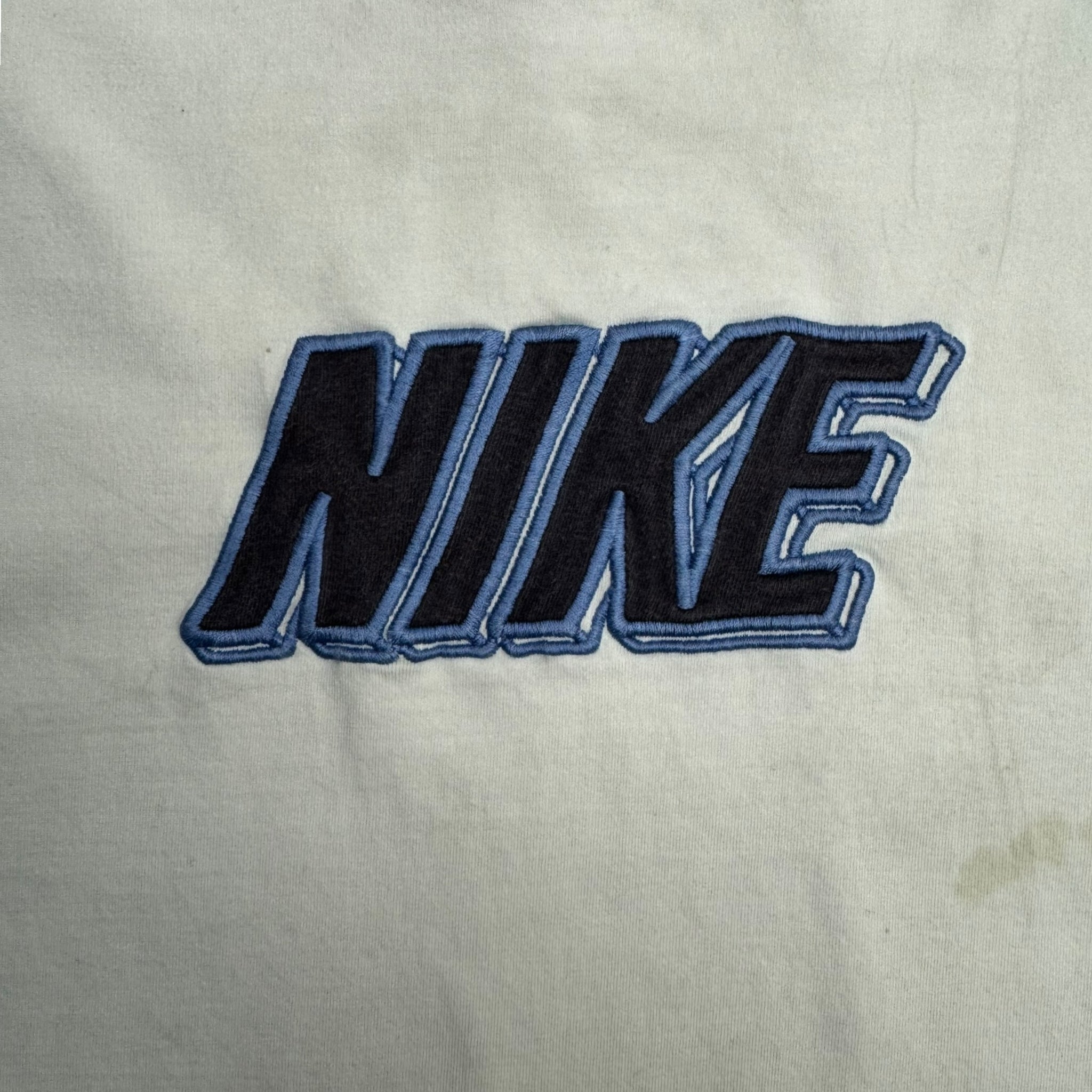 Vintage Nike Font Embroidered Ringer Layered T-Shirt