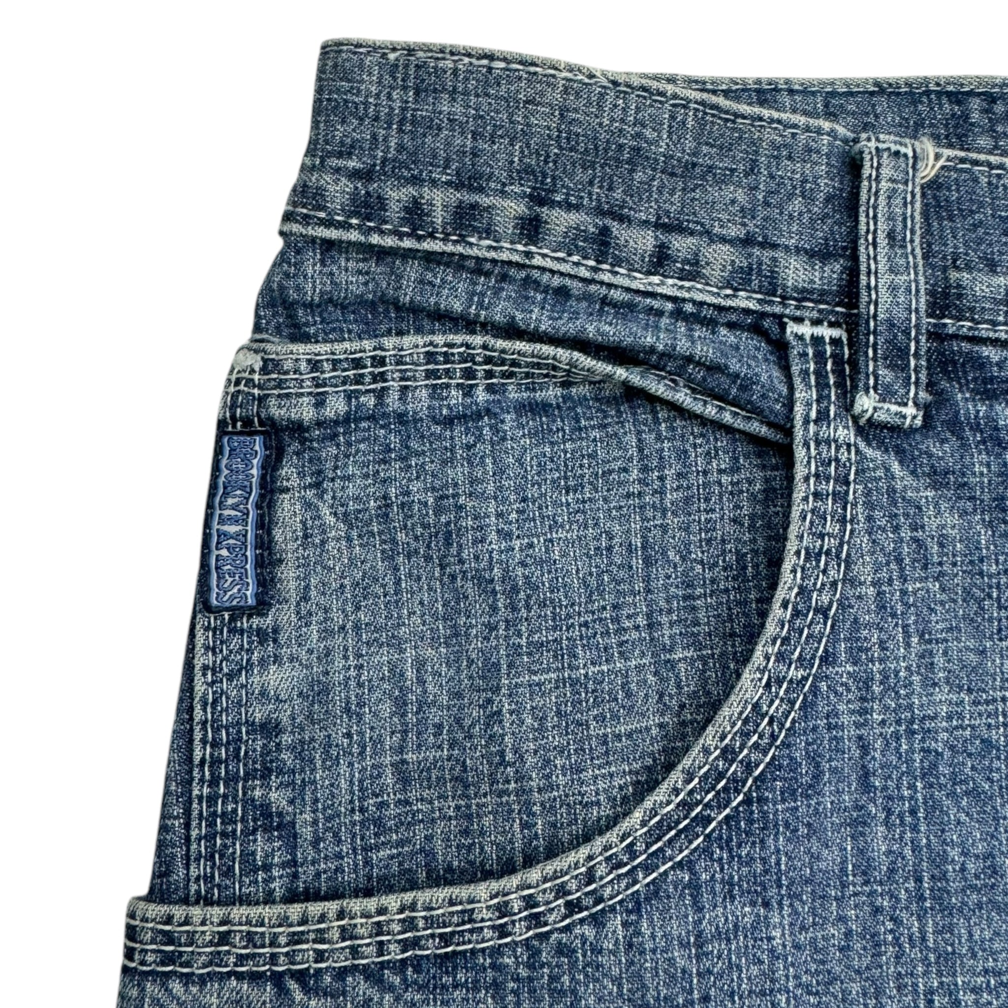 Vintage Y2K Brooklyn Express Denim Shorts