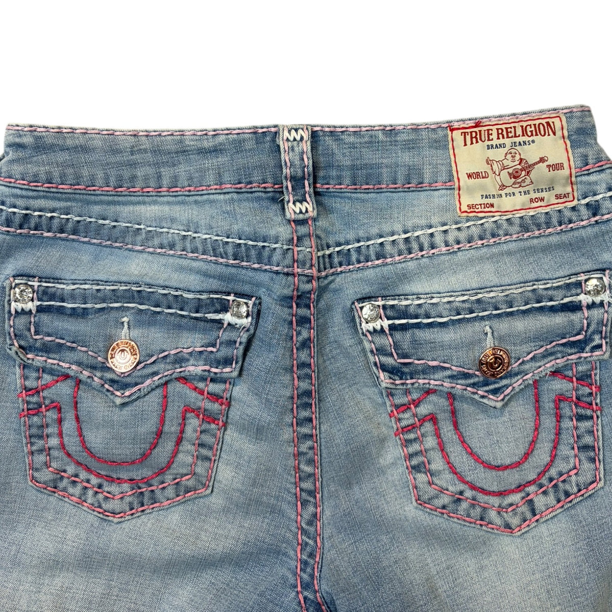 (W) True Religion Becca Bootcut Jeans Light Wash