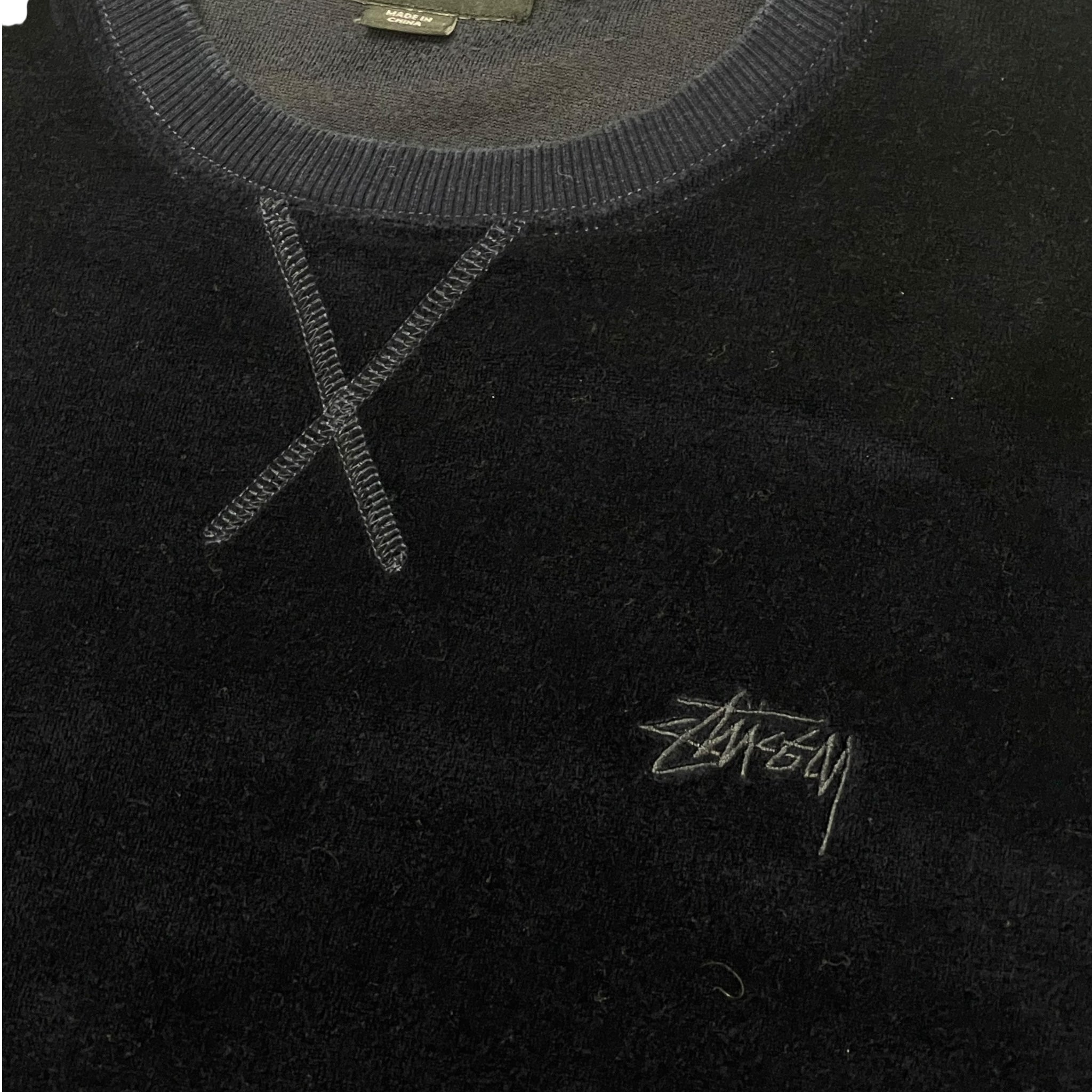Stussy Velvet Velour Sweatshirt Purple