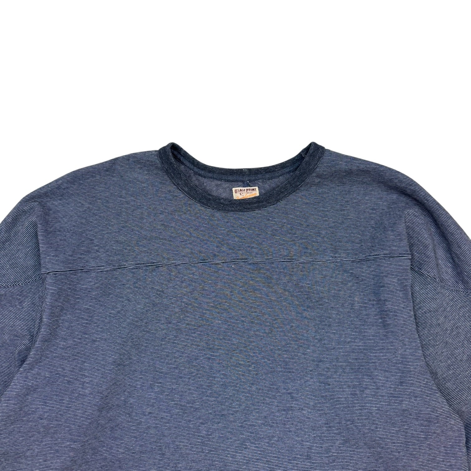 Vintage Stripe Football Shirt Blue
