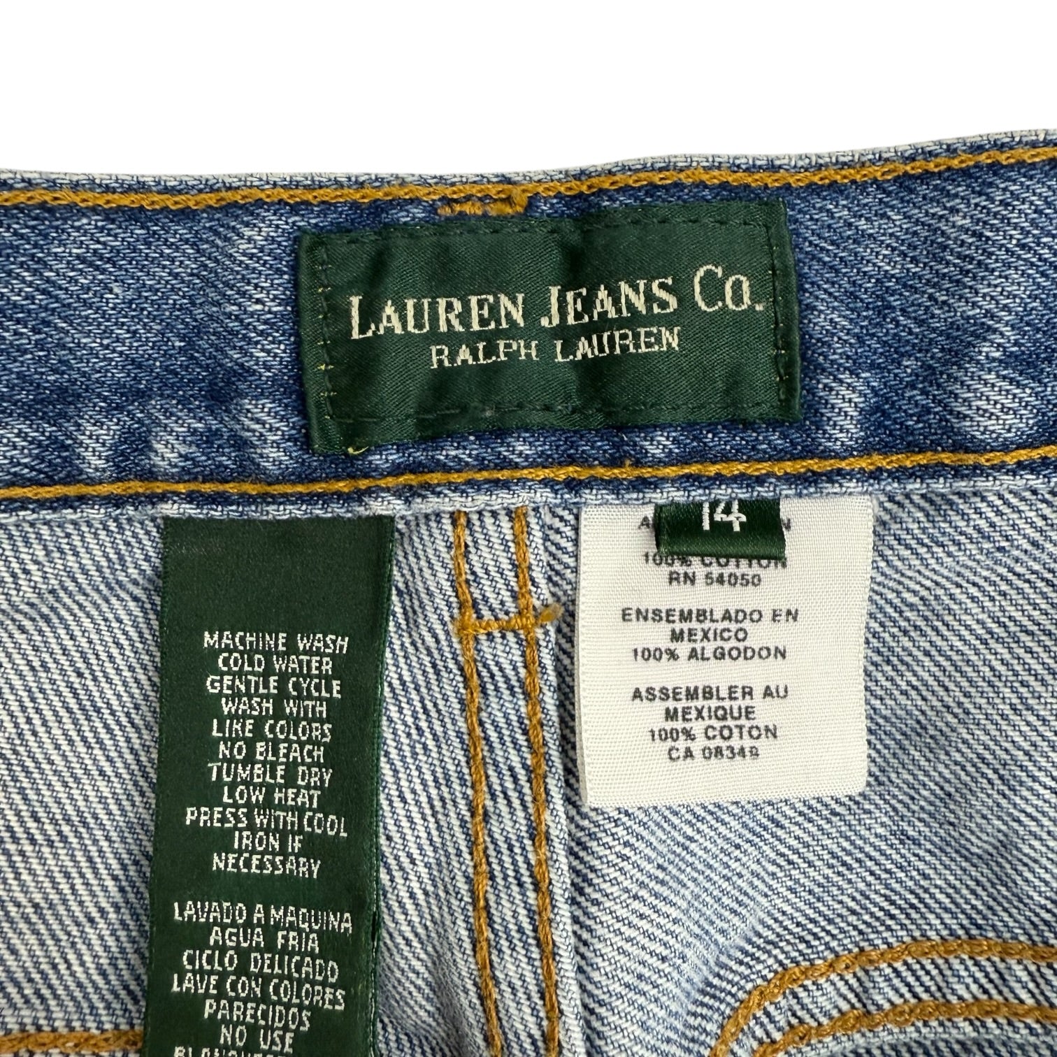 Vintage Womens Lauren Ralph Lauren Denim Pants Medium Wash