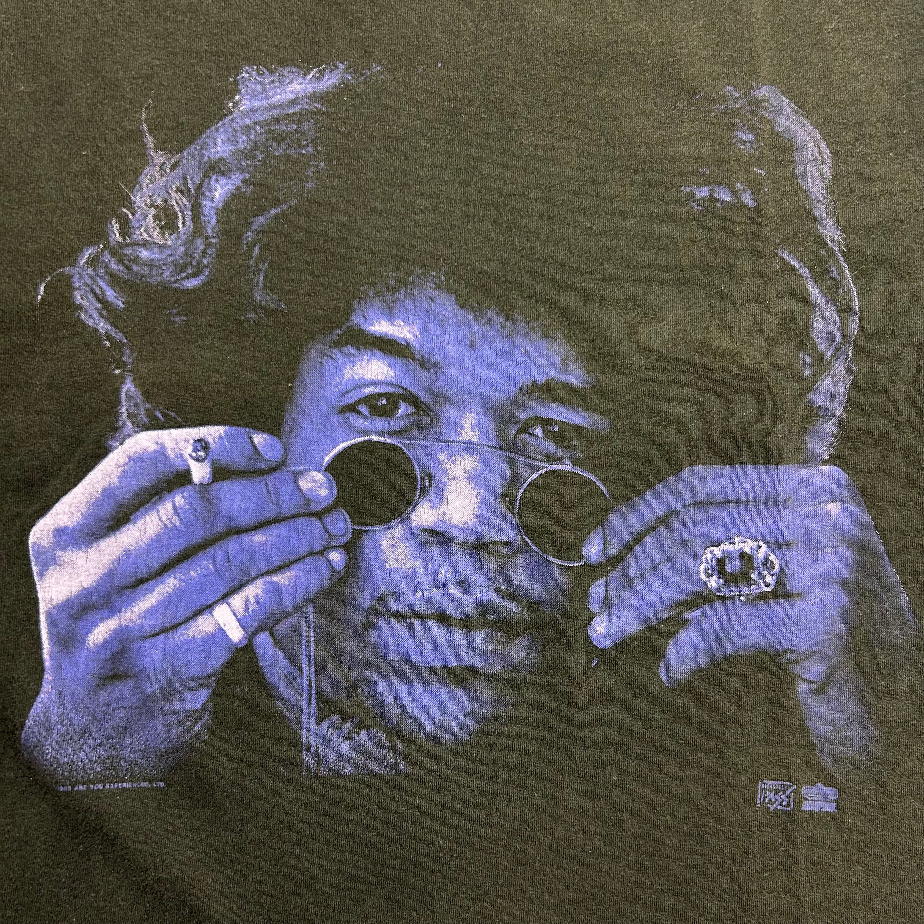 1993 Jimi Hendrix Big Face Tee Black
