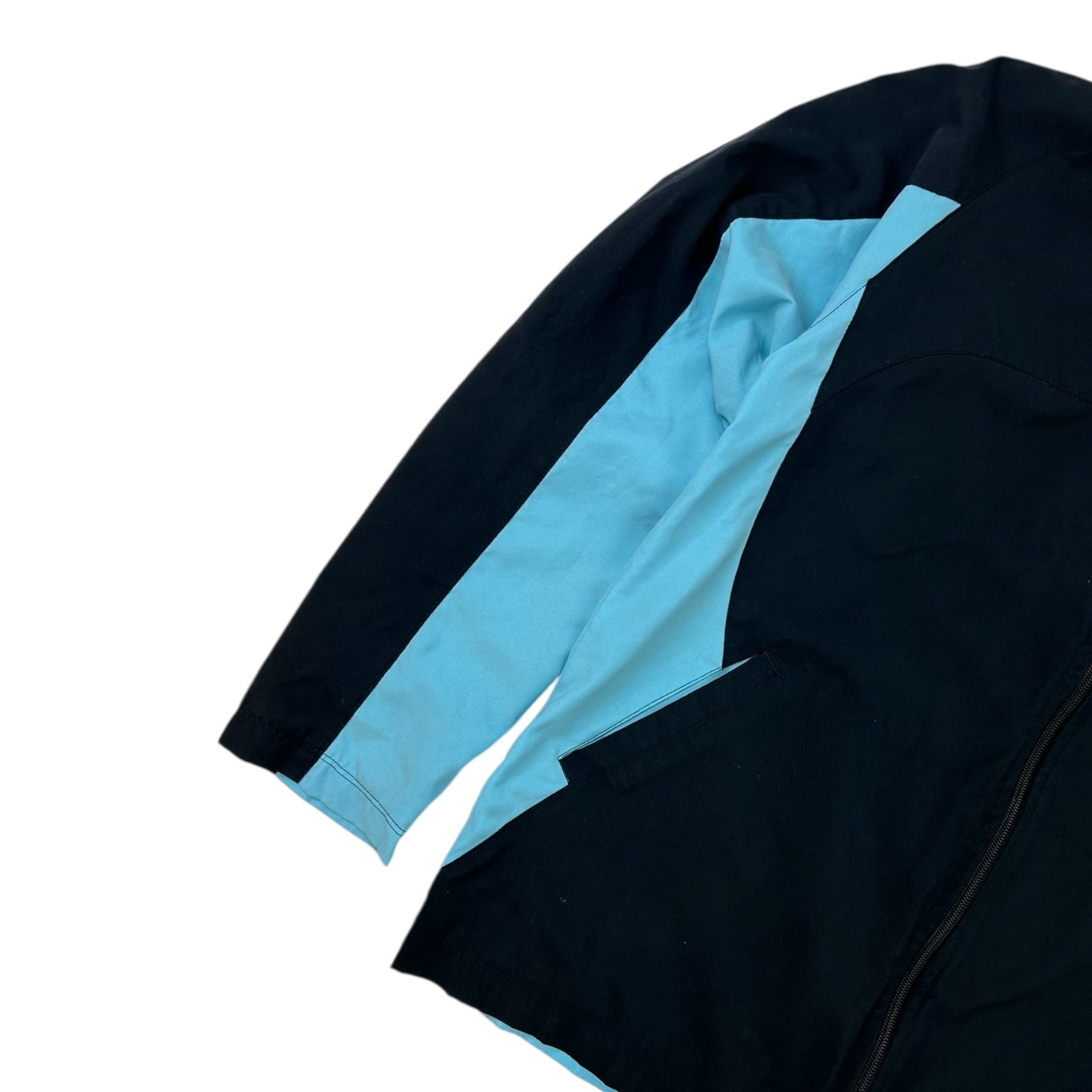 Vintage Nike Windbreaker Jacket Black/Turquoise