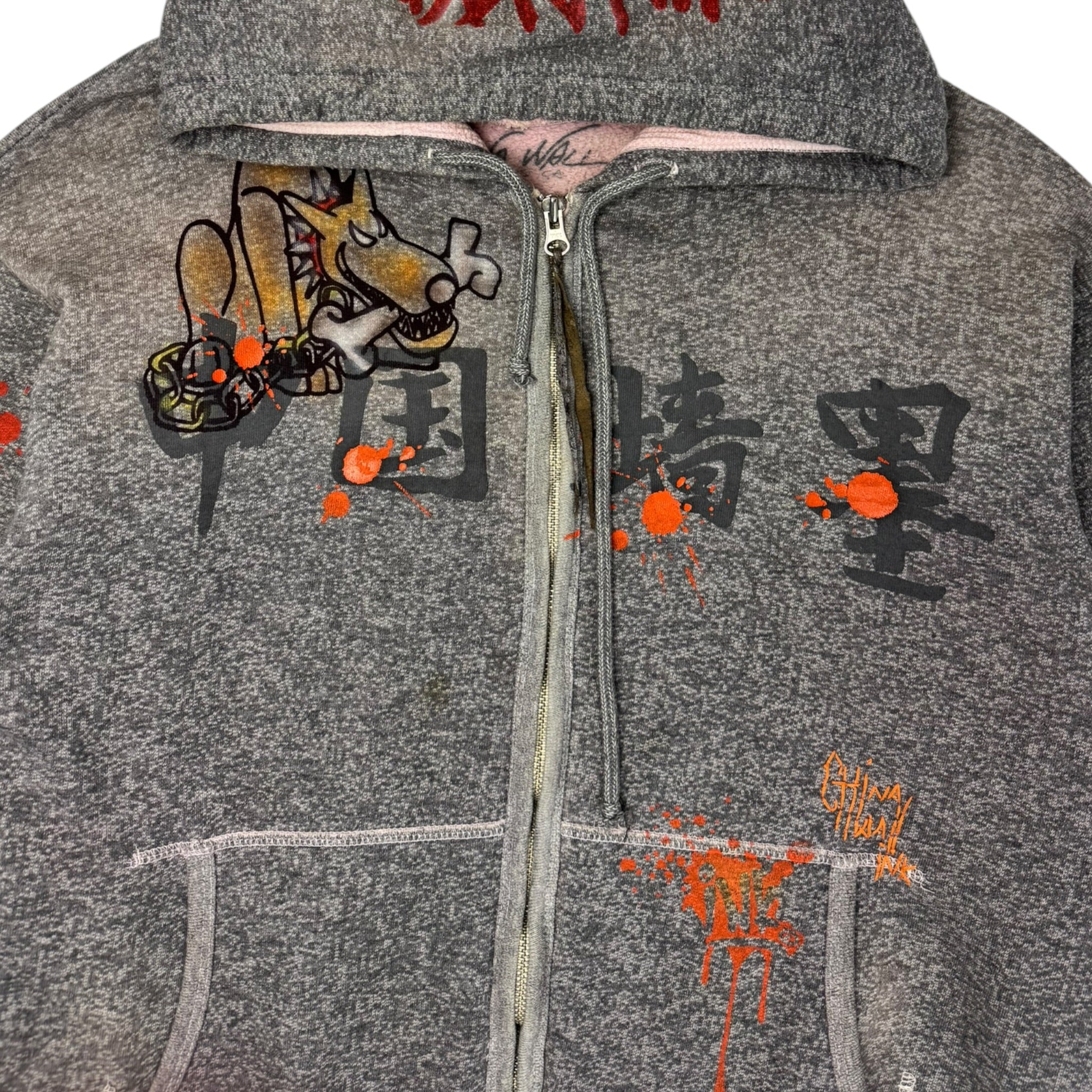 Y2K The Great China Wall ‘Puppy’ Zip Hoodie