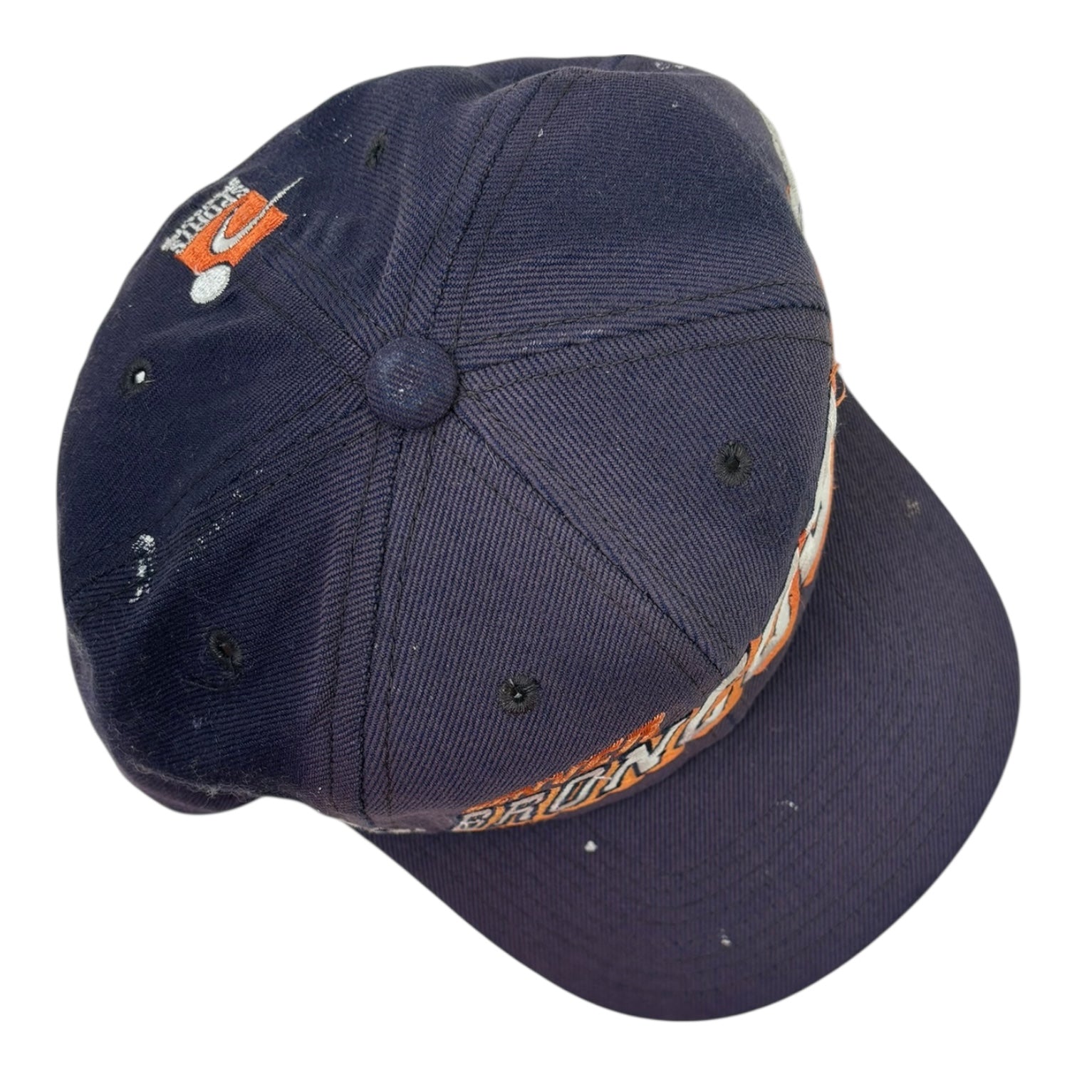 Vintage Denver Broncos Snapback Hat Navy